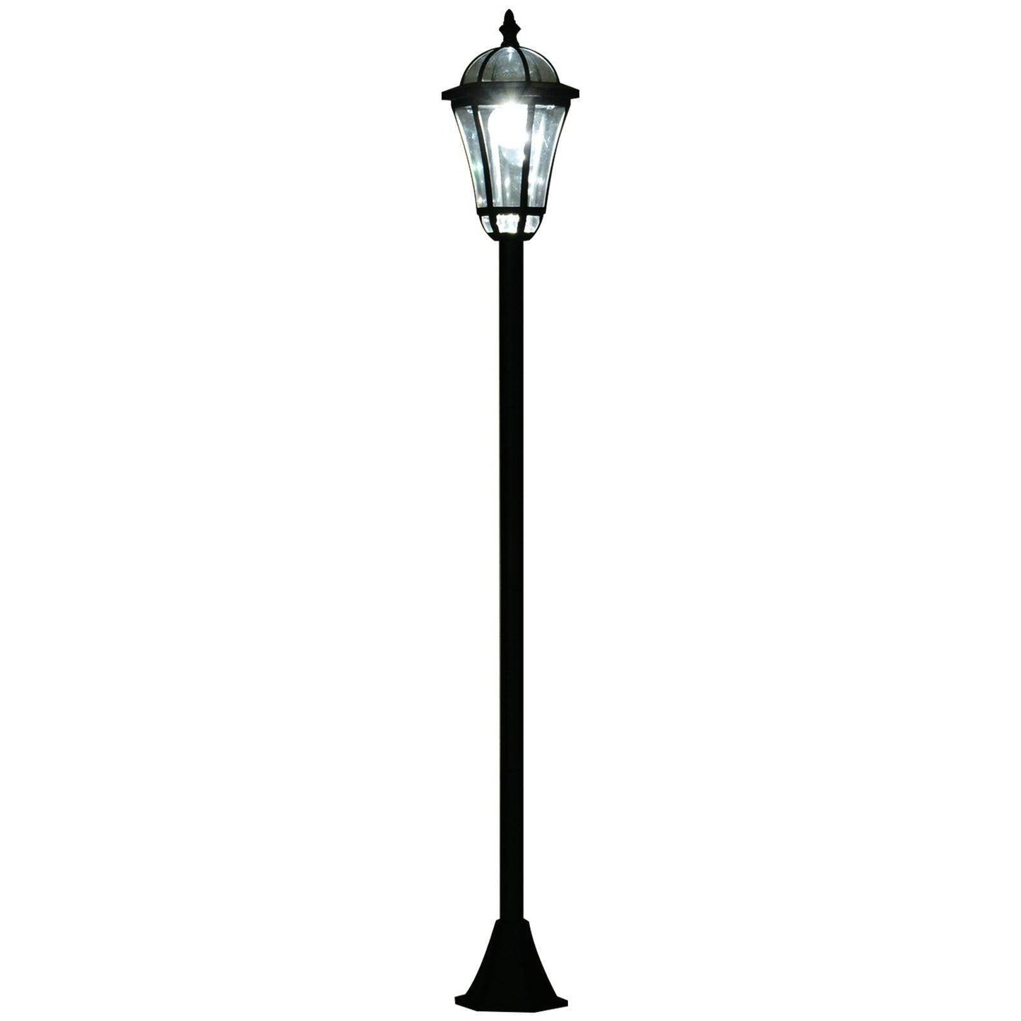 Outsunny Solar Lanterns for Outdoor Pathways - Black - ALL4U RETAILER LTD