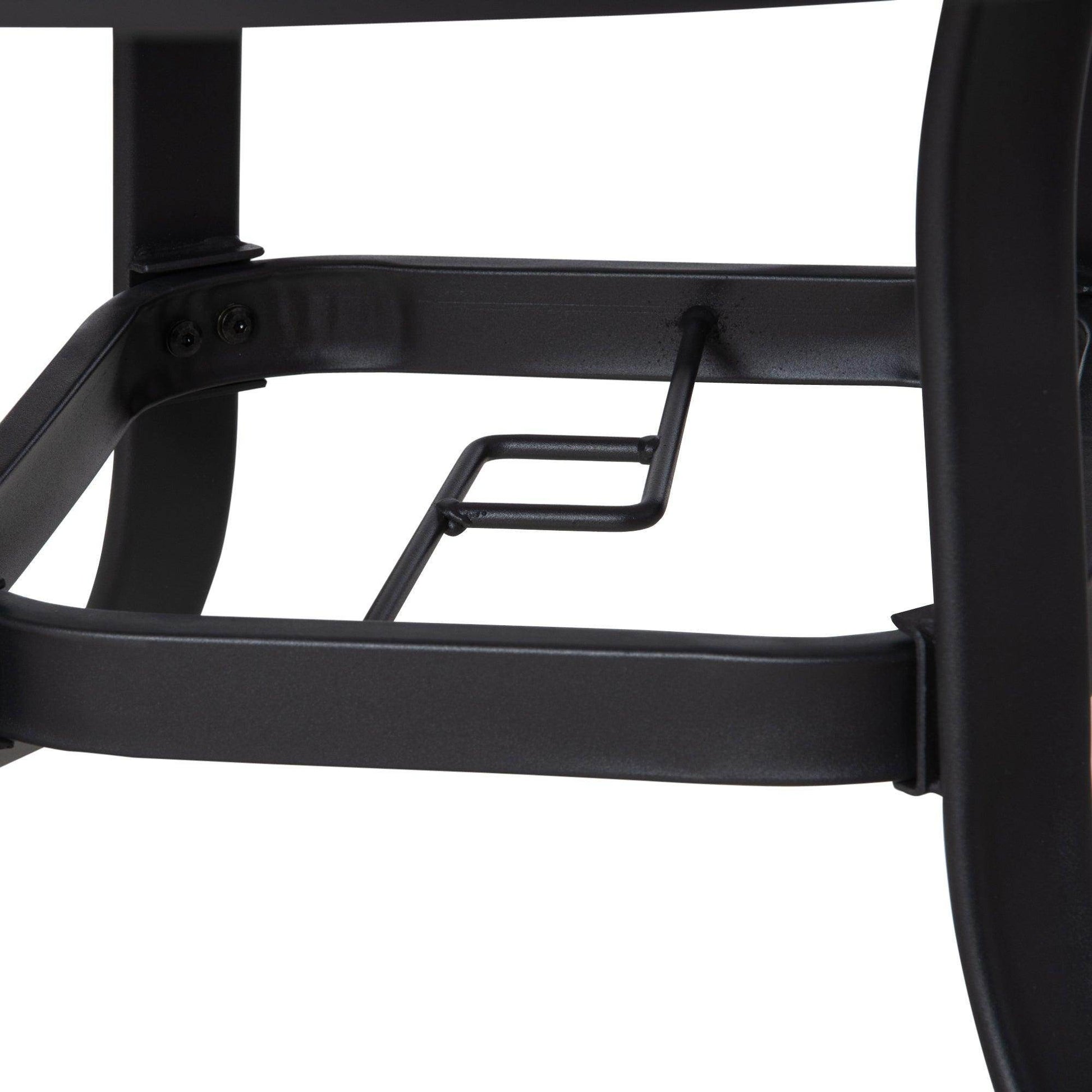 Outsunny Steel Frame Round Garden Table - 106cm Diameter - ALL4U RETAILER LTD