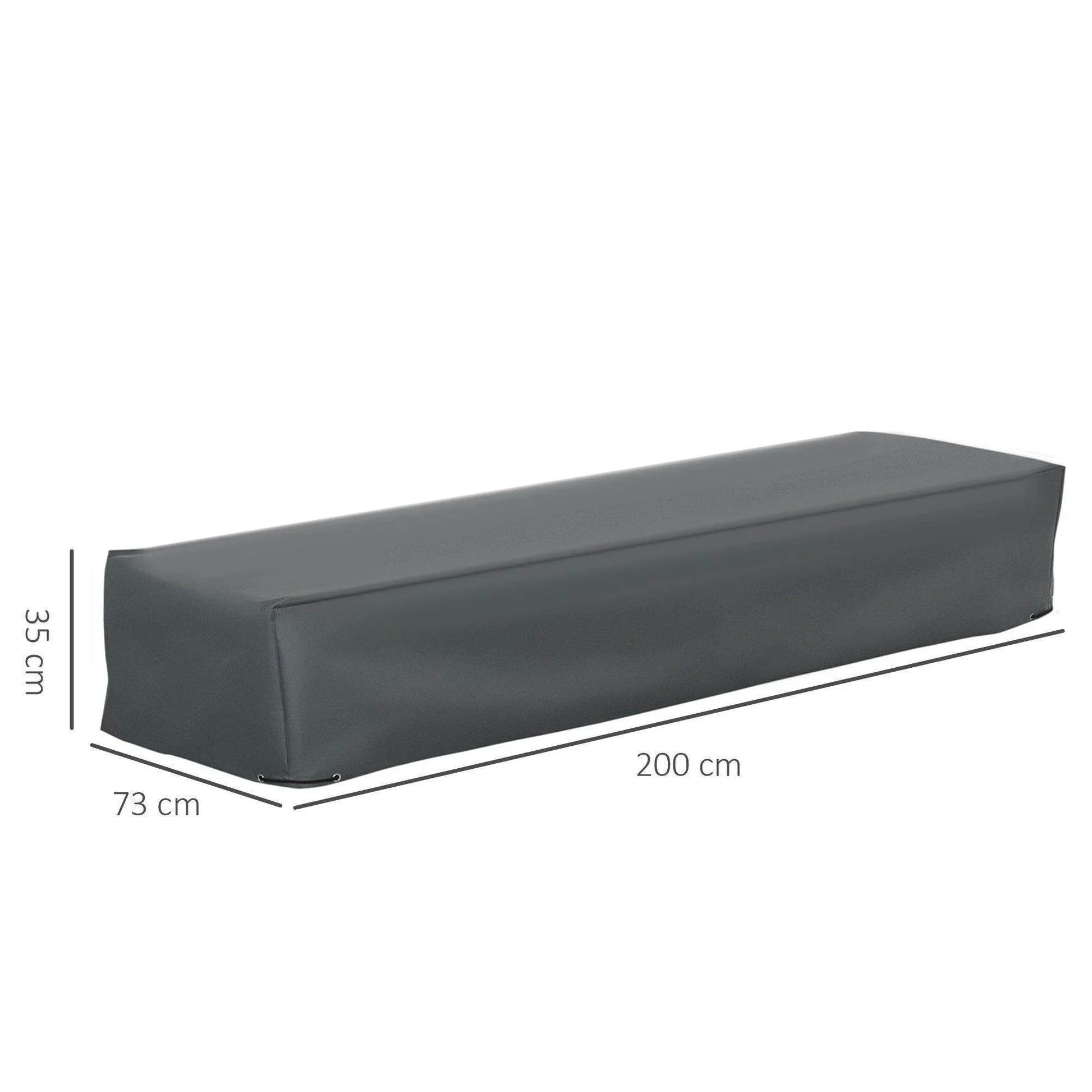 Outsunny Waterproof 200x73x35cm Lounge Cover - ALL4U RETAILER LTD