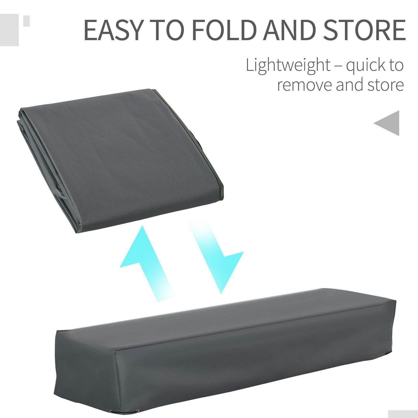 Outsunny Waterproof 200x73x35cm Lounge Cover - ALL4U RETAILER LTD