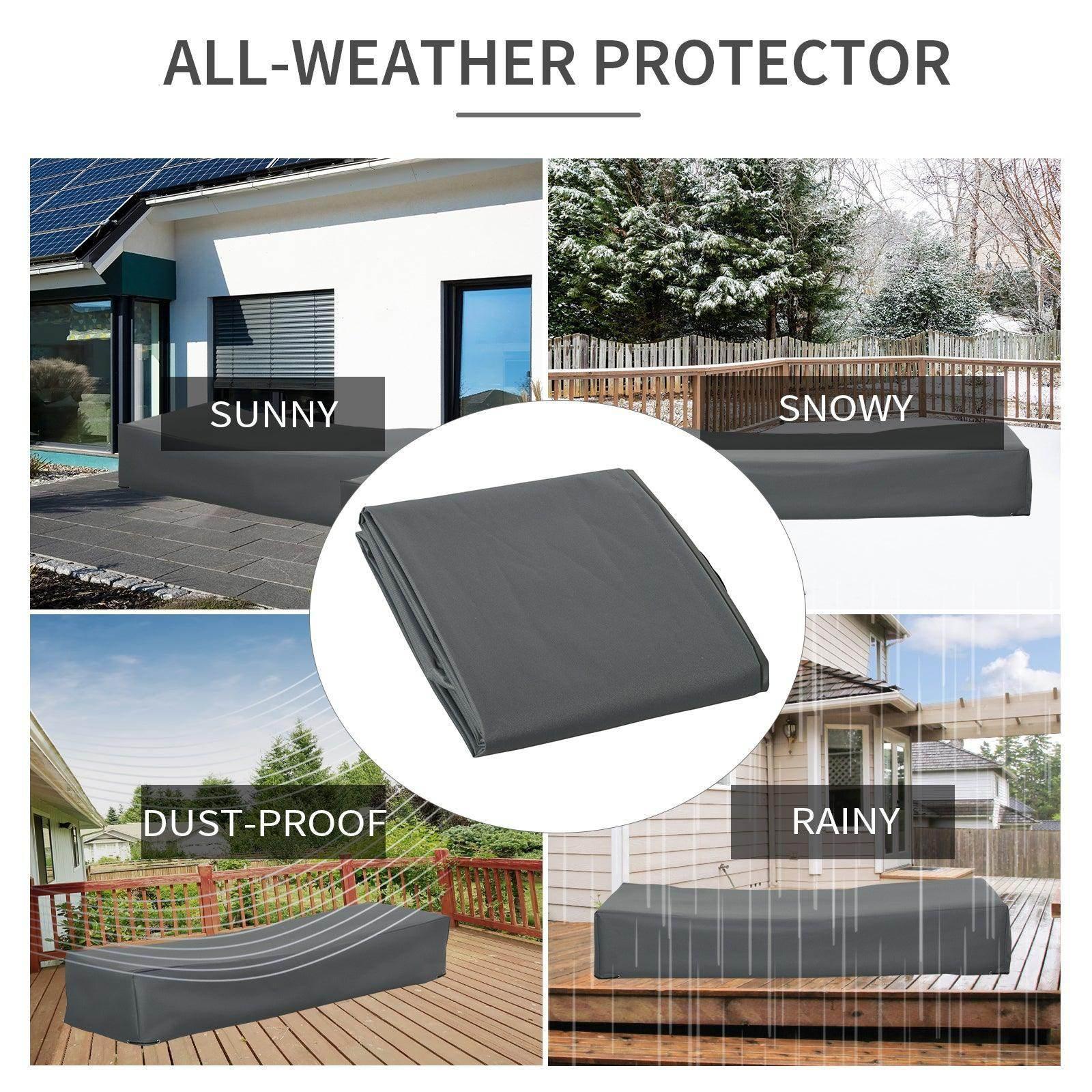 Outsunny Waterproof 200x73x35cm Lounge Cover - ALL4U RETAILER LTD