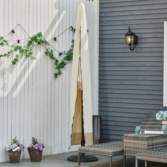Outsunny Waterproof Garden Parasol Cover - 56 cm x 220 cm - ALL4U RETAILER LTD