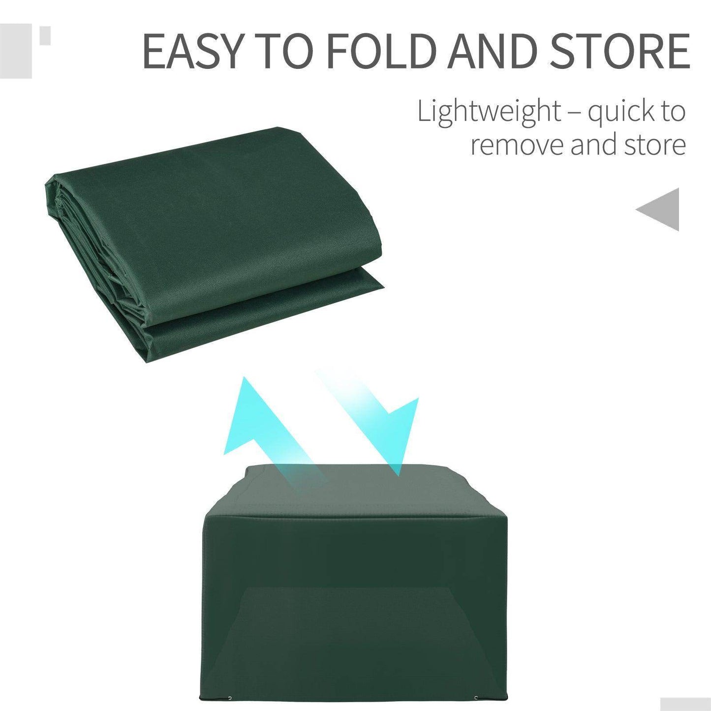 Outsunny Waterproof Patio Set Cover - Green - ALL4U RETAILER LTD