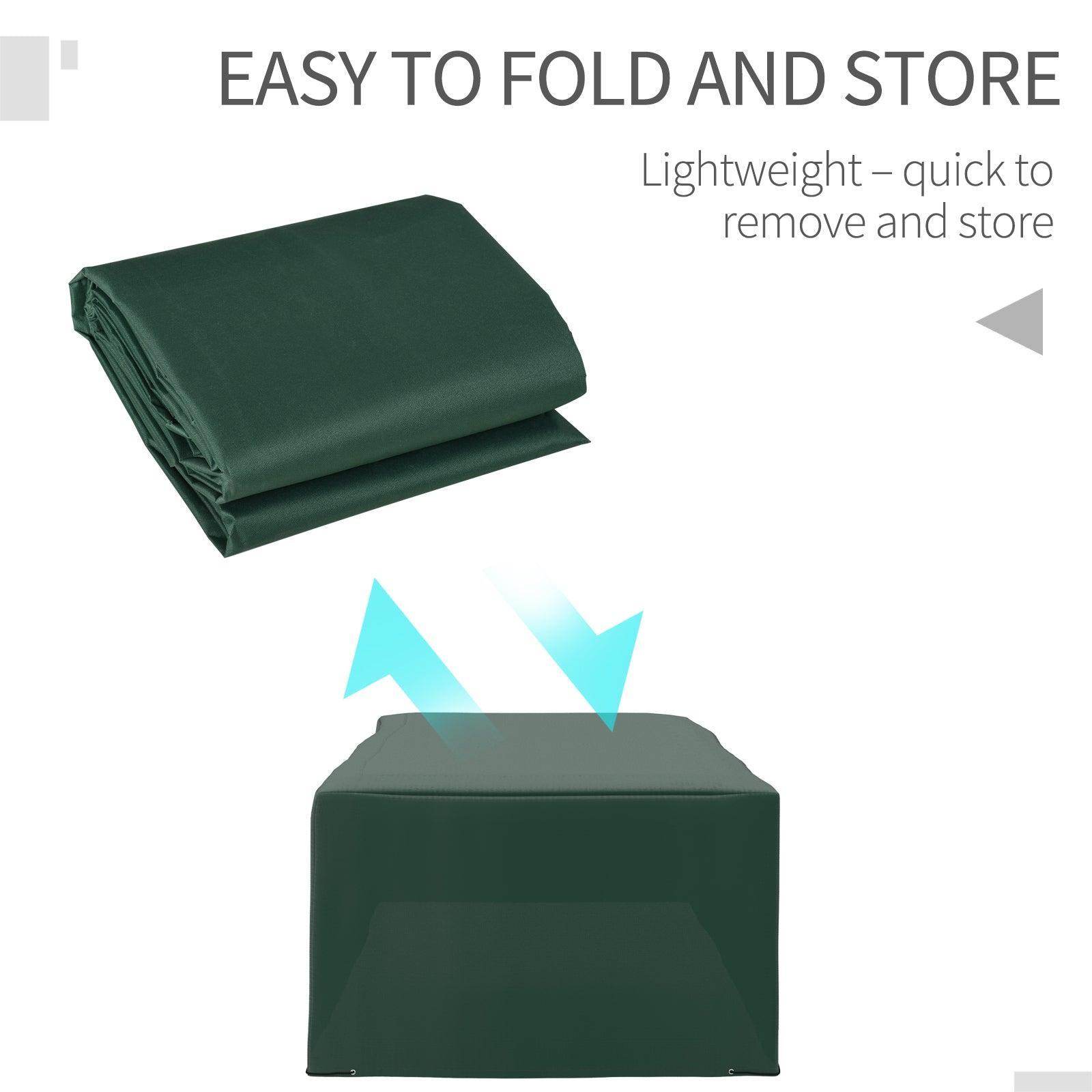 Outsunny Waterproof Patio Set Cover - Green - ALL4U RETAILER LTD