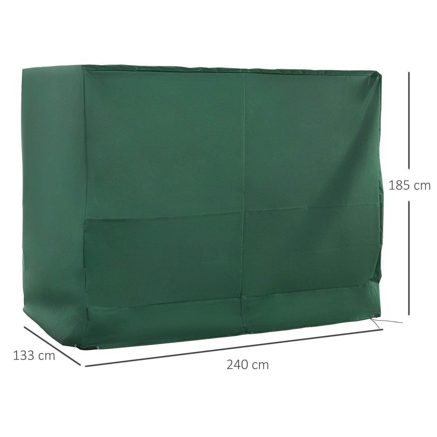Outsunny Waterproof Swing Chair Cover - Green - ALL4U RETAILER LTD