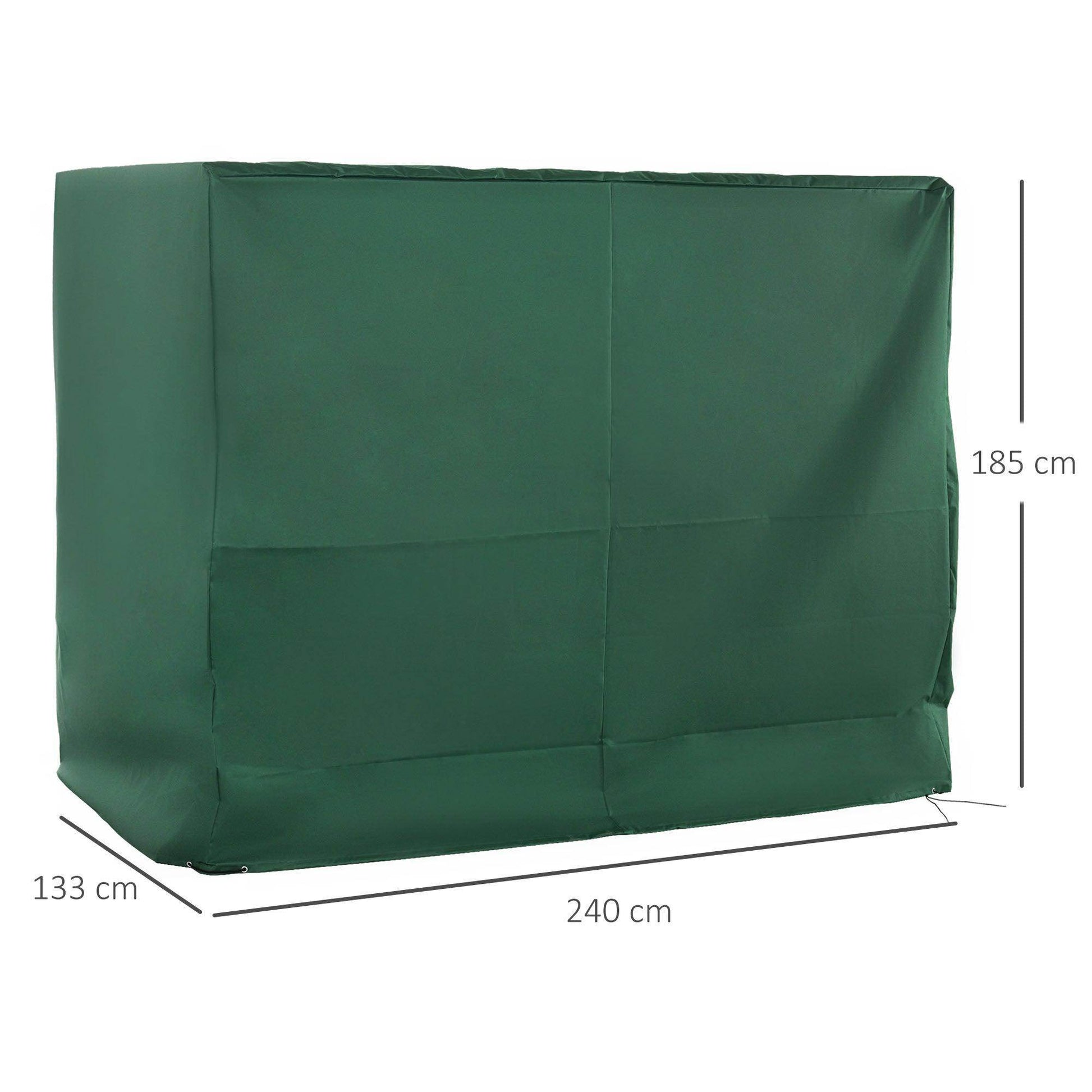 Outsunny Waterproof Swing Chair Cover - Green - ALL4U RETAILER LTD