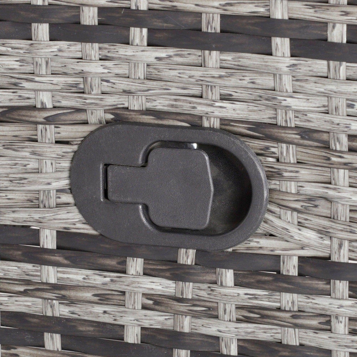 Outsunny Wicker Chaise Lounge Set - Grey - ALL4U RETAILER LTD