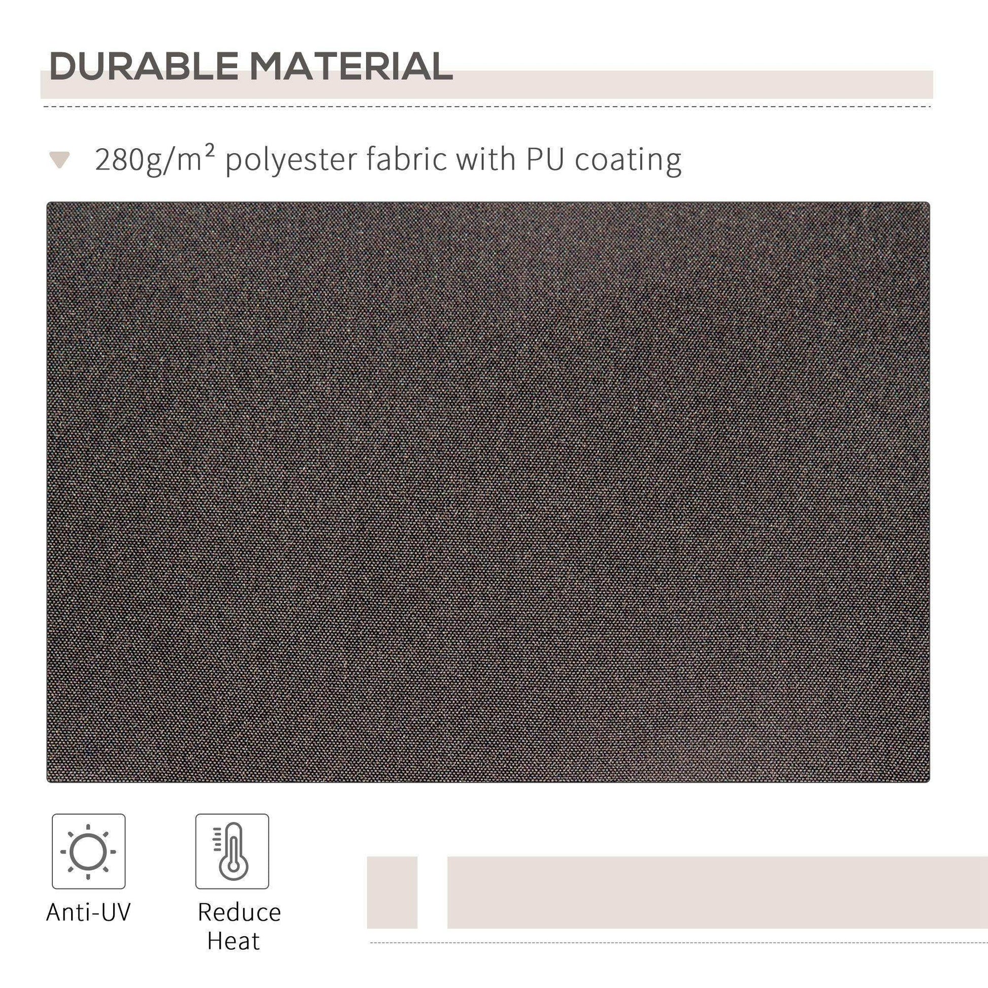 Outsunny Window Awning Canopy - 3x2m Grey - ALL4U RETAILER LTD