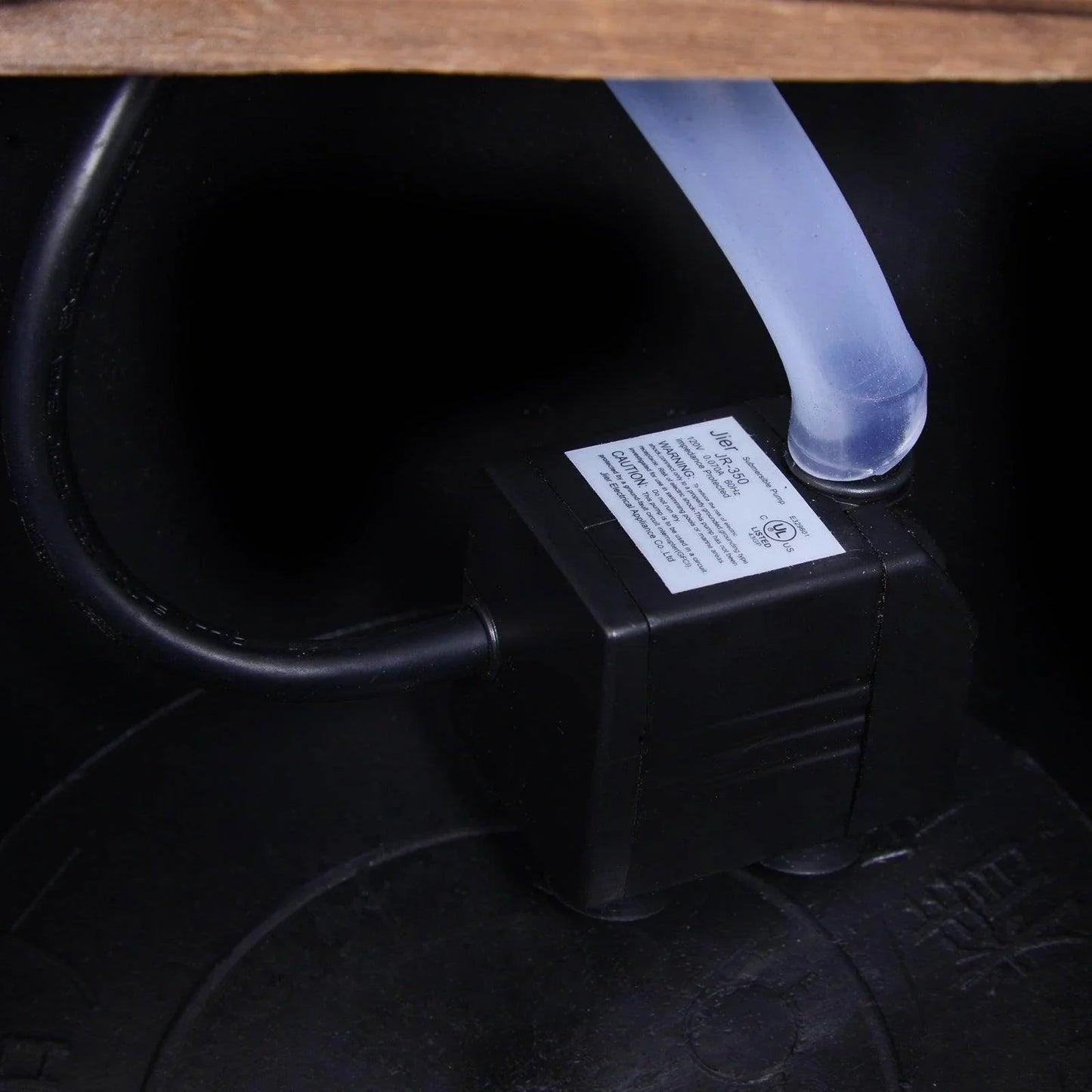 Outsunny Wood Barrel Pump Water Fountain - Electric Garden Feature - ALL4U RETAILER LTD