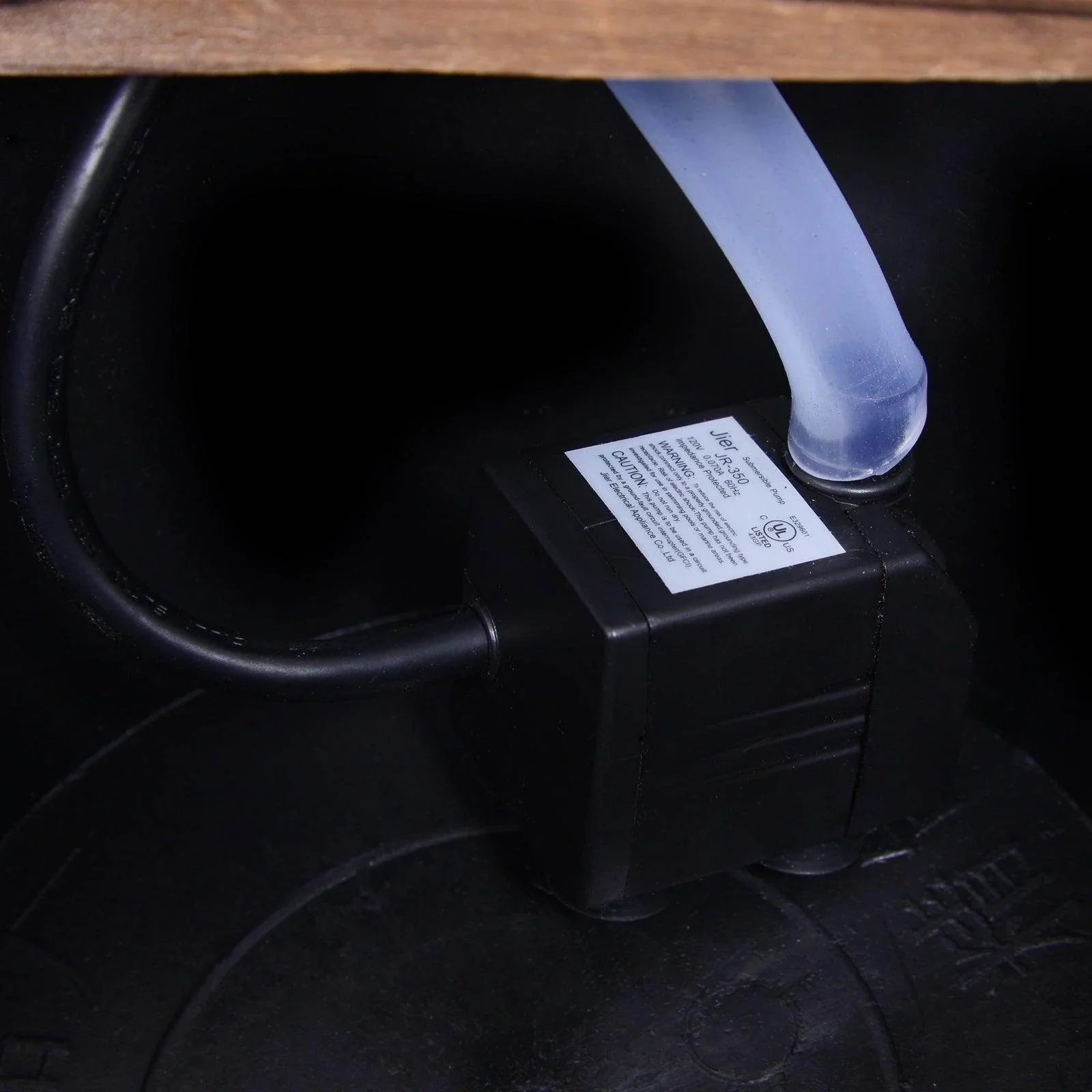 Outsunny Wood Barrel Pump Water Fountain - Electric Garden Feature - ALL4U RETAILER LTD