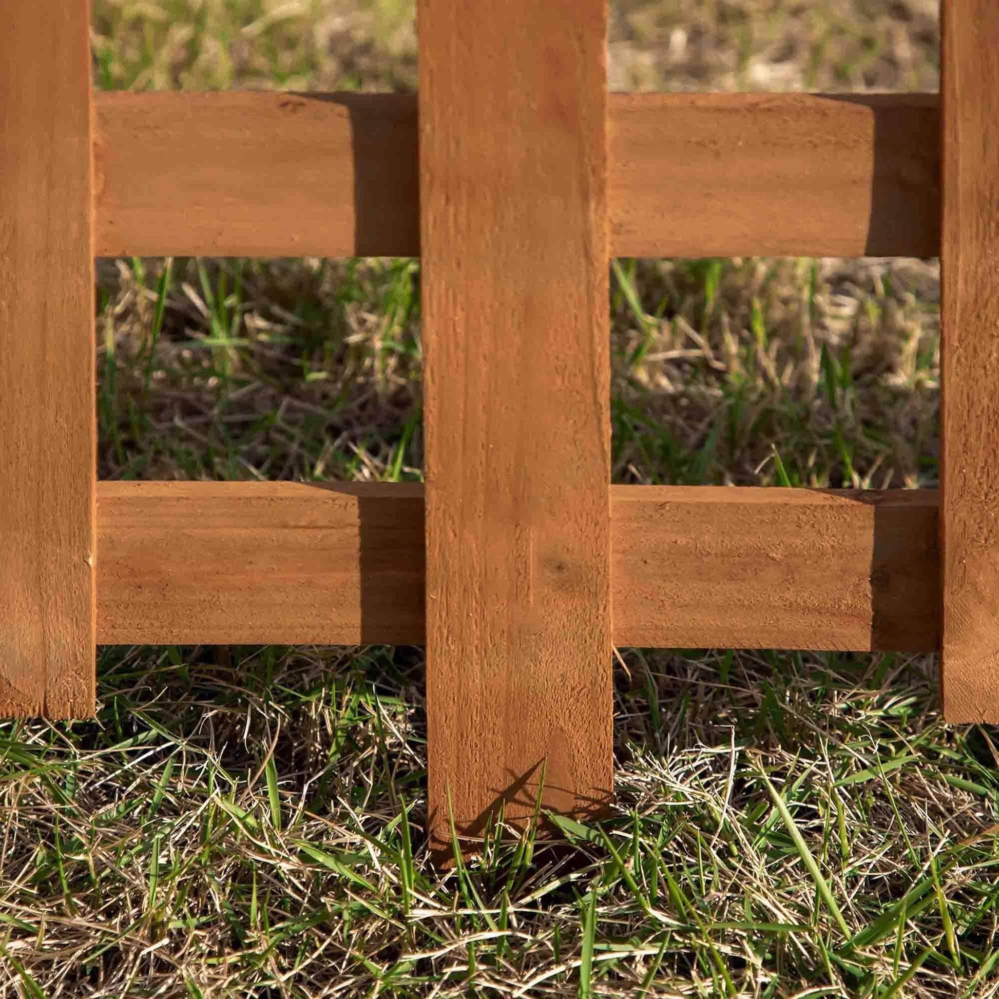 Outsunny Wooden Border Fences - Pack of 12 for Garden Edging - ALL4U RETAILER LTD