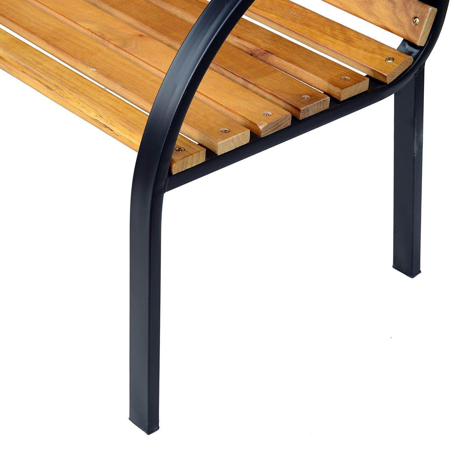 Outsunny Wooden Garden Bench Outdoor Patio Furniture - ALL4U RETAILER LTD