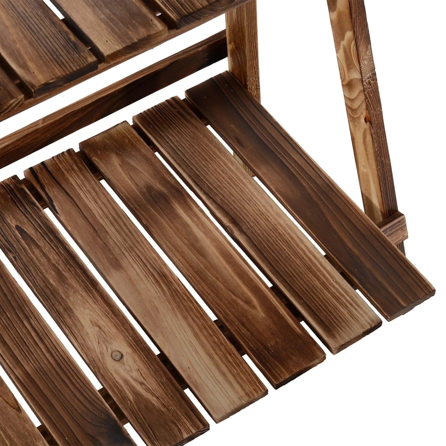 Outsunny Wooden Garden Planter Stand - 3 Tier Display Rack - ALL4U RETAILER LTD