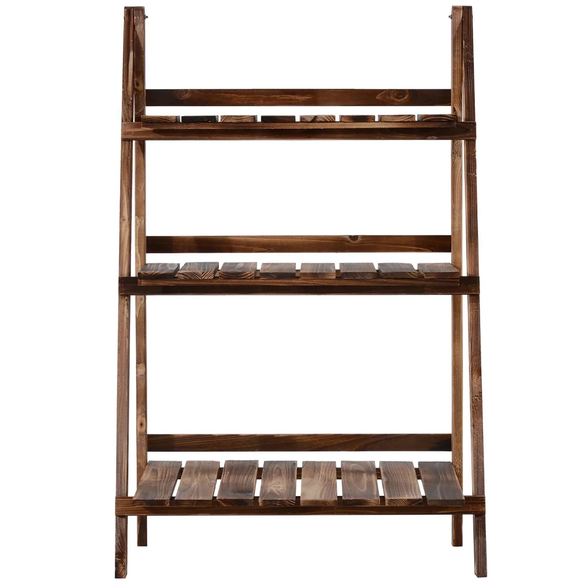 Outsunny Wooden Garden Planter Stand - 3 Tier Display Rack - ALL4U RETAILER LTD