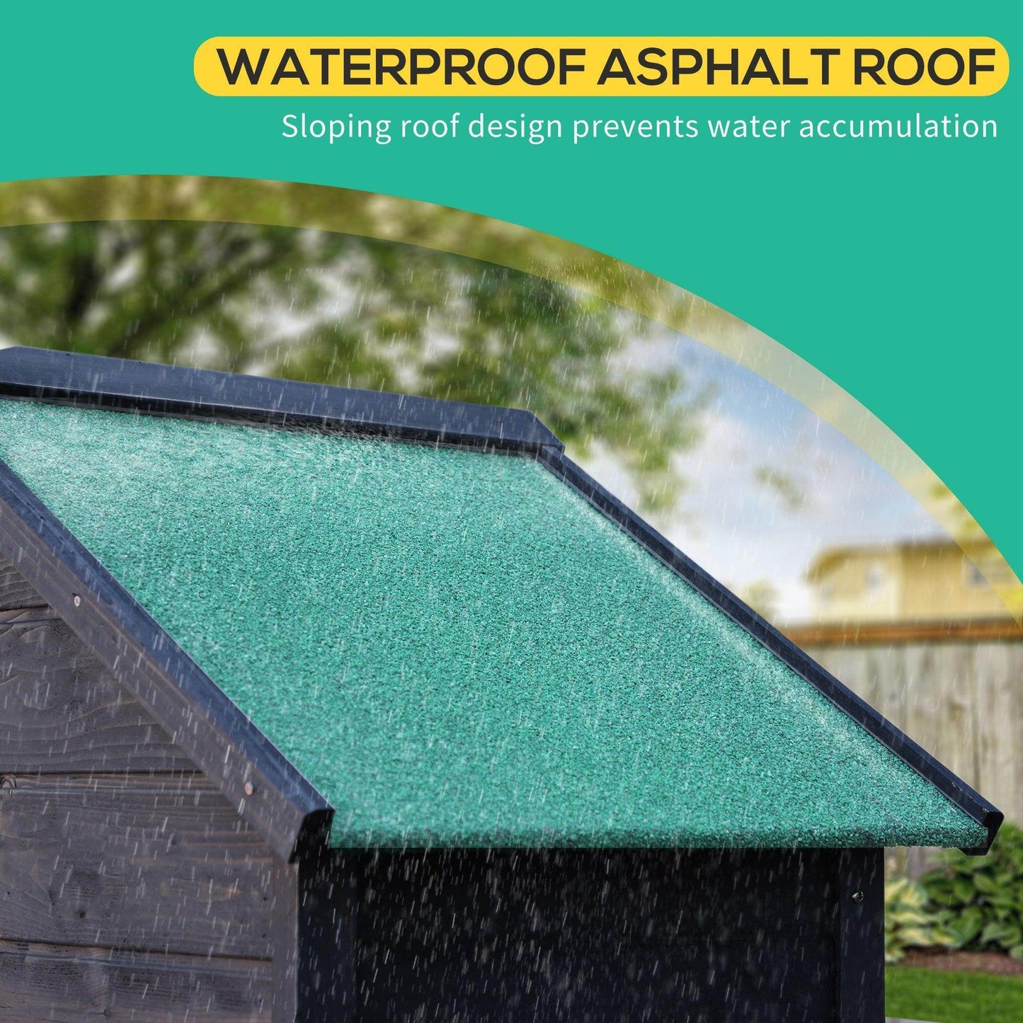 Outsunny Wooden Outdoor Garden Shed - Grey - ALL4U RETAILER LTD