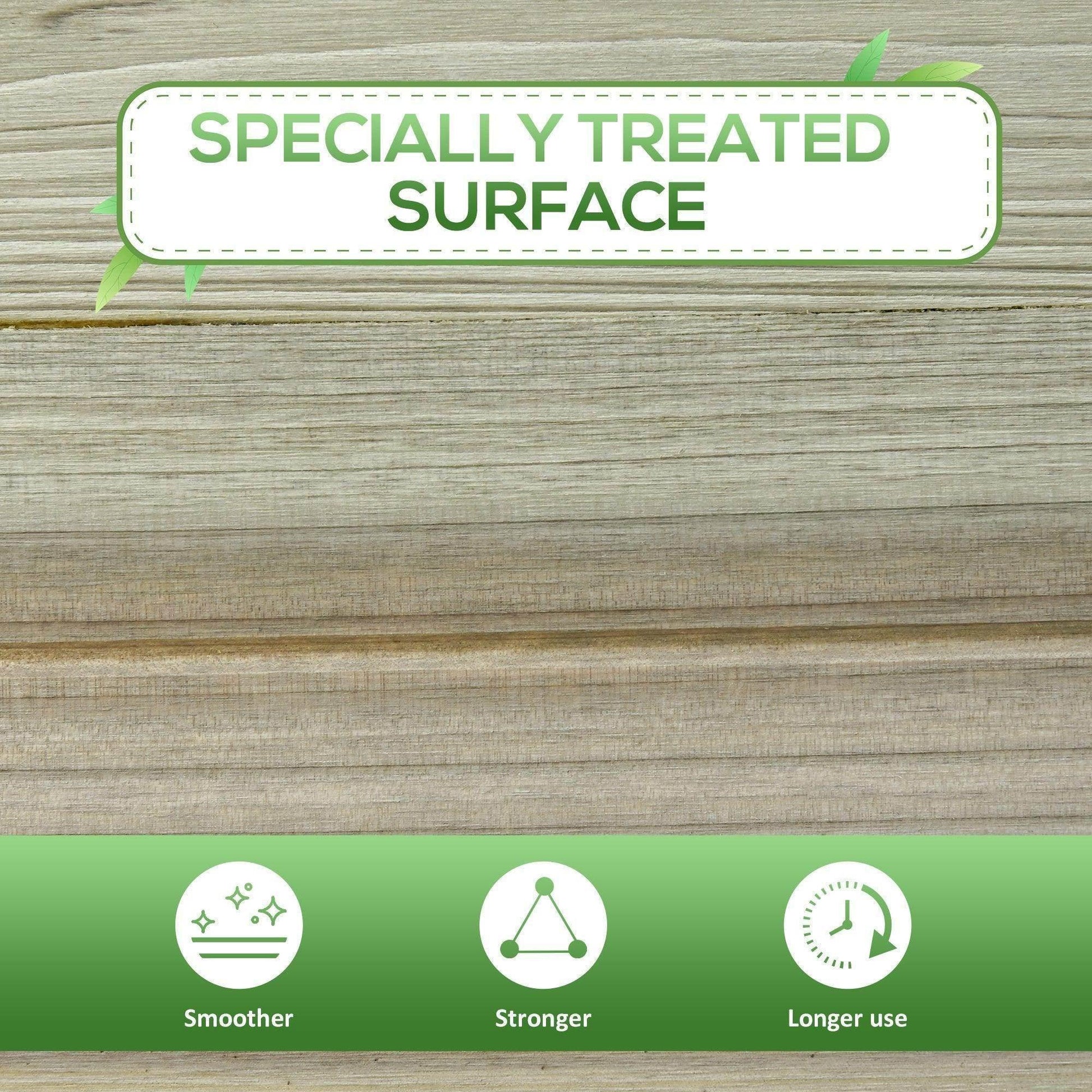 Outsunny Wooden Raised Garden Bed with Legs and Storage Shelf - ALL4U RETAILER LTD