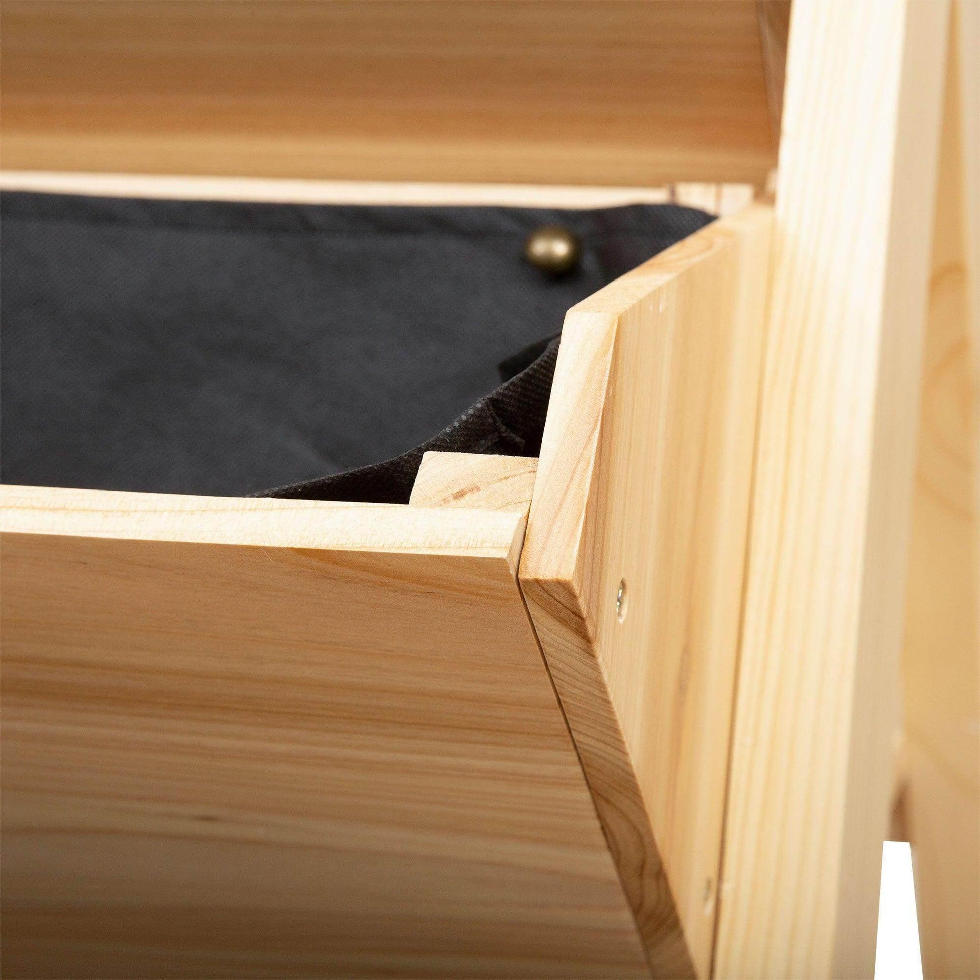 Outsunny Wooden Vertical Garden Bed with Hooks - 60x68x80cm - ALL4U RETAILER LTD