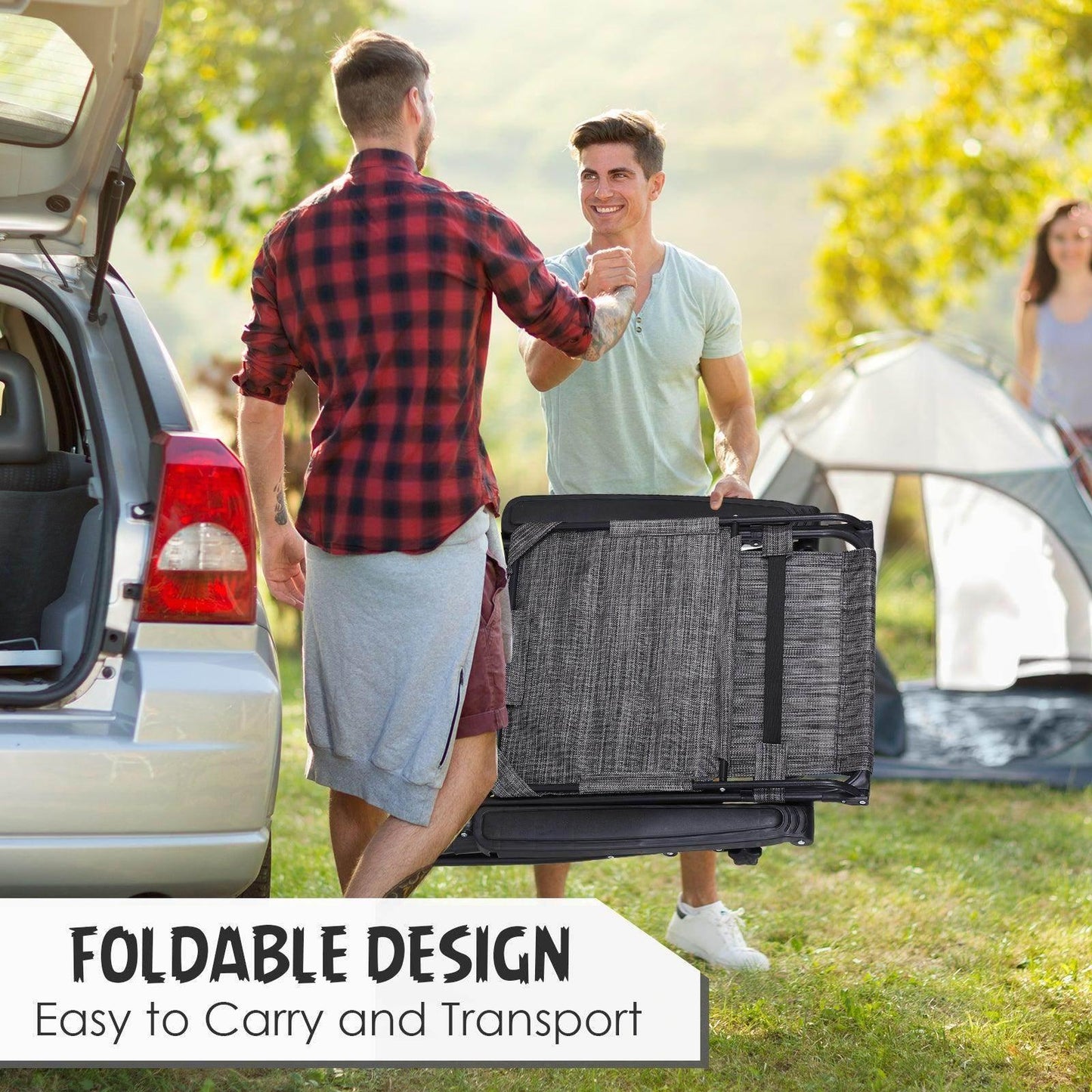 Outsunny Zero Gravity Garden Folding Chair - Grey - ALL4U RETAILER LTD