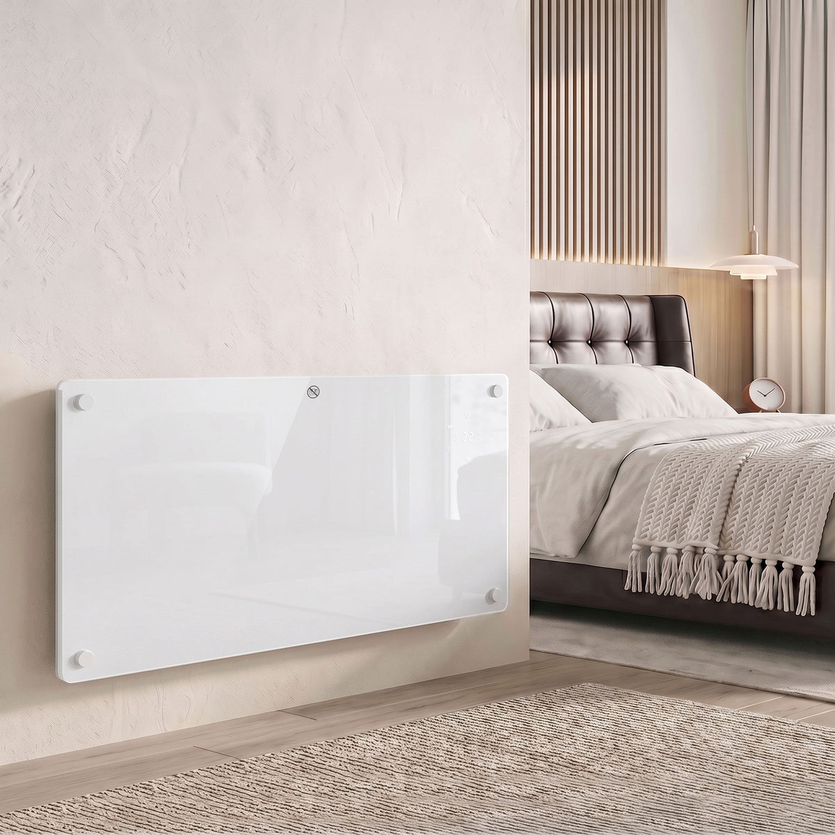 HOMCOM Smart Panel Heater Wall Mounted 2000W With App Control And Timer
