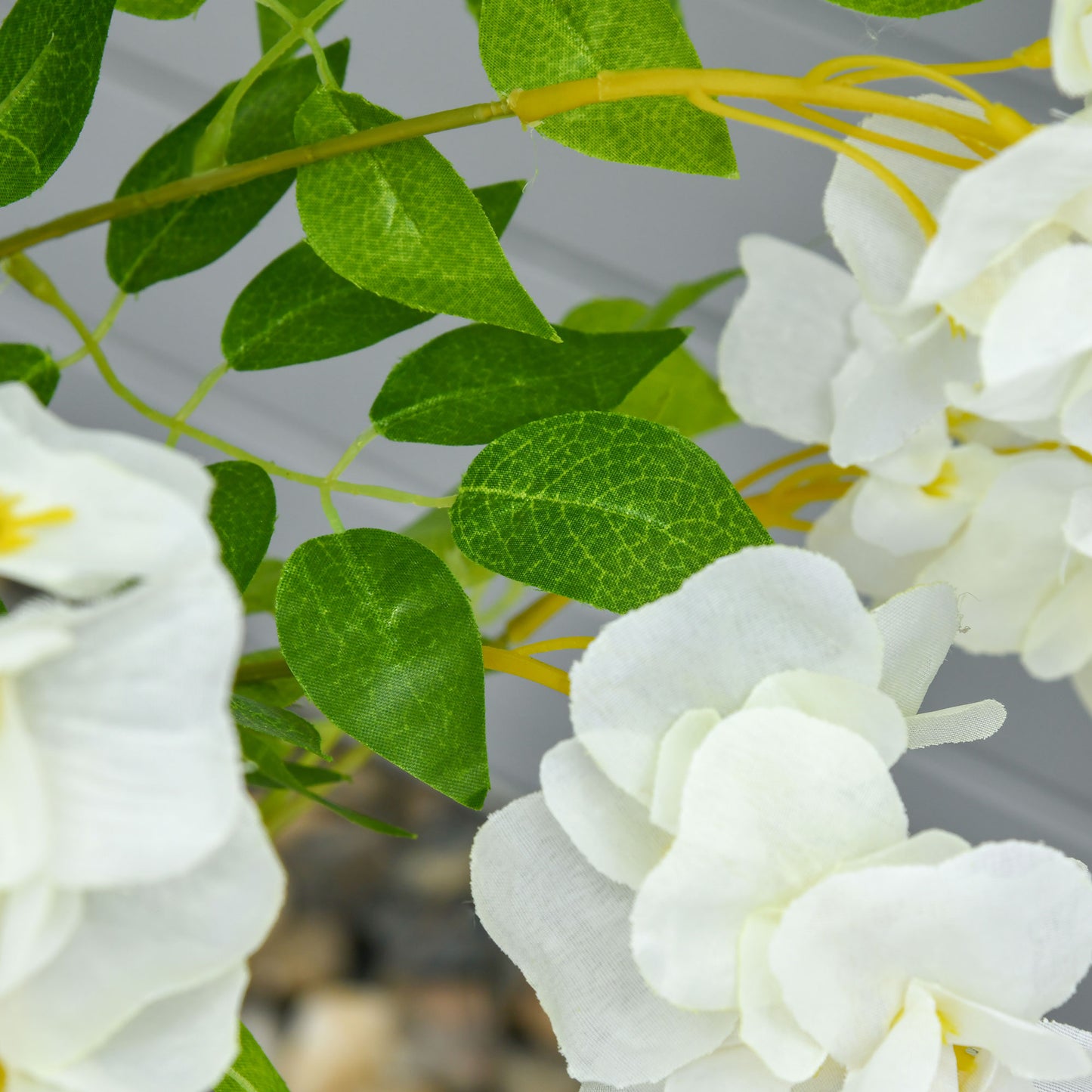 HOMCOM White Wisteria Artificial Tree In Nursery Pot For Indoor Decor Faux Plant 160cm