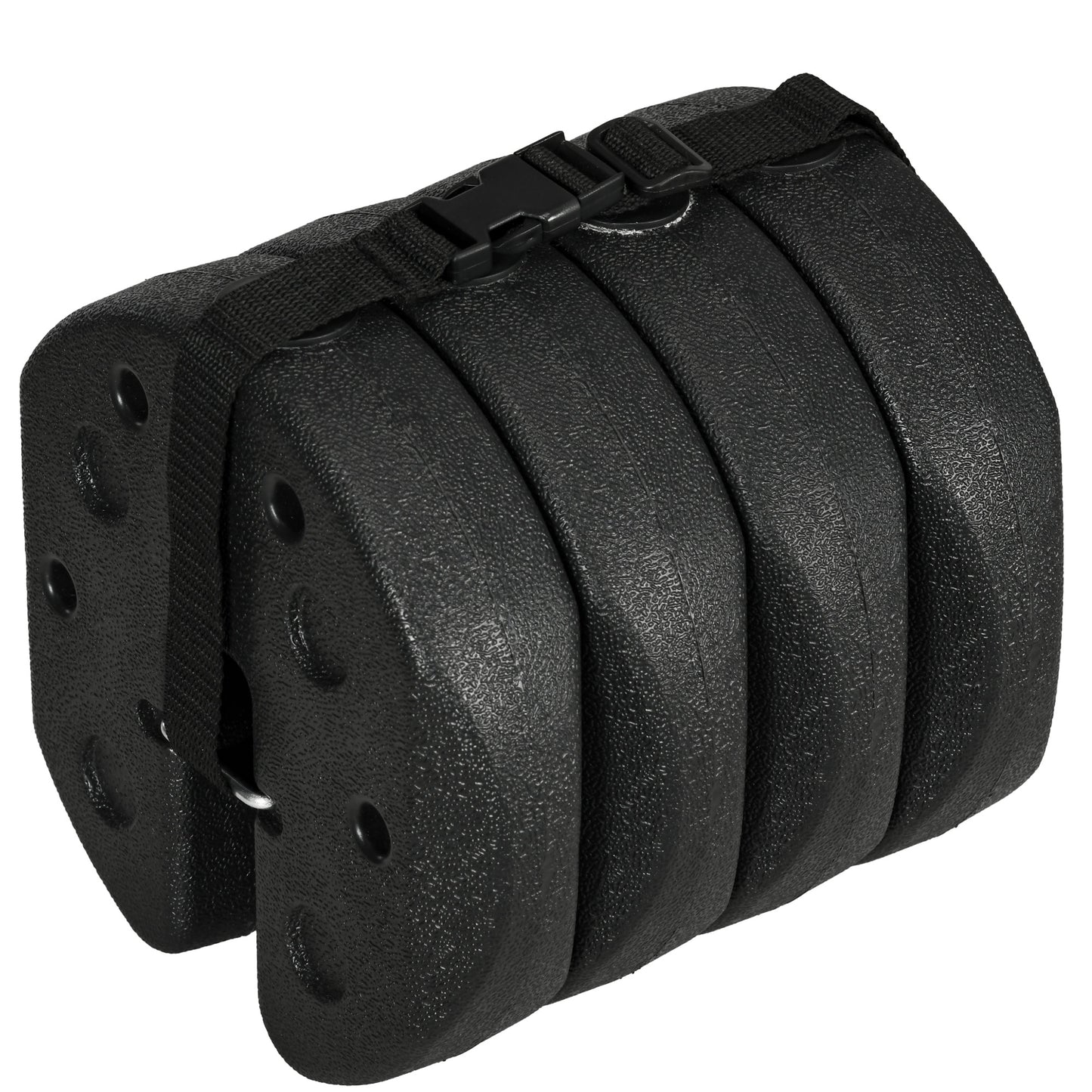 Outsunny Total 12kg Gazebo Weights Set of 4 for Gazebo Legs Canopies Tents with Reinforced Pins and Carry Belt