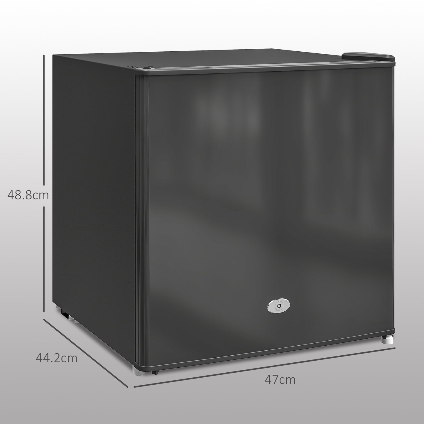 Homcom 35L Mini Freezer With 35 Liter Capacity, Temperature Range -24F To -14F, Black, Compact Countertop Freezer
