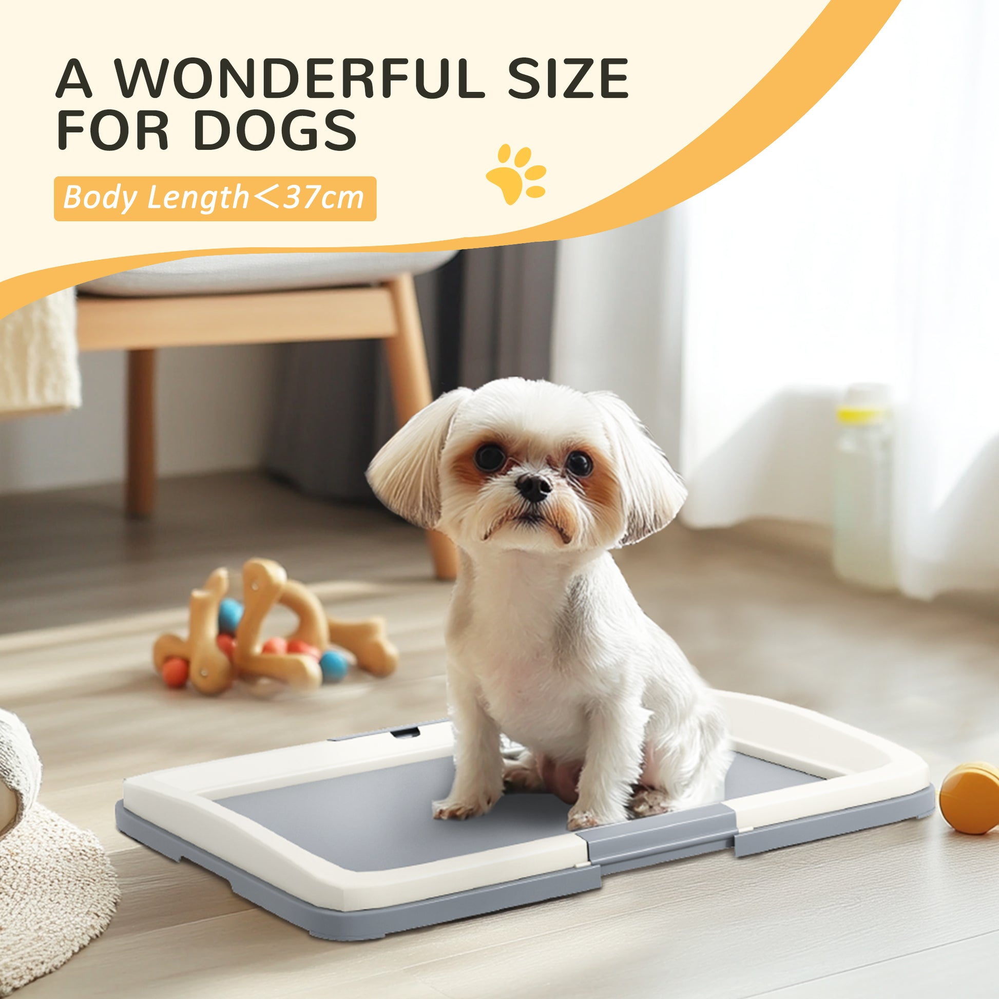 PawHut Portable Dog Litter Tray for Easy Potty Training, 63 x 49 x 6cm - ALL4U RETAILER LTD