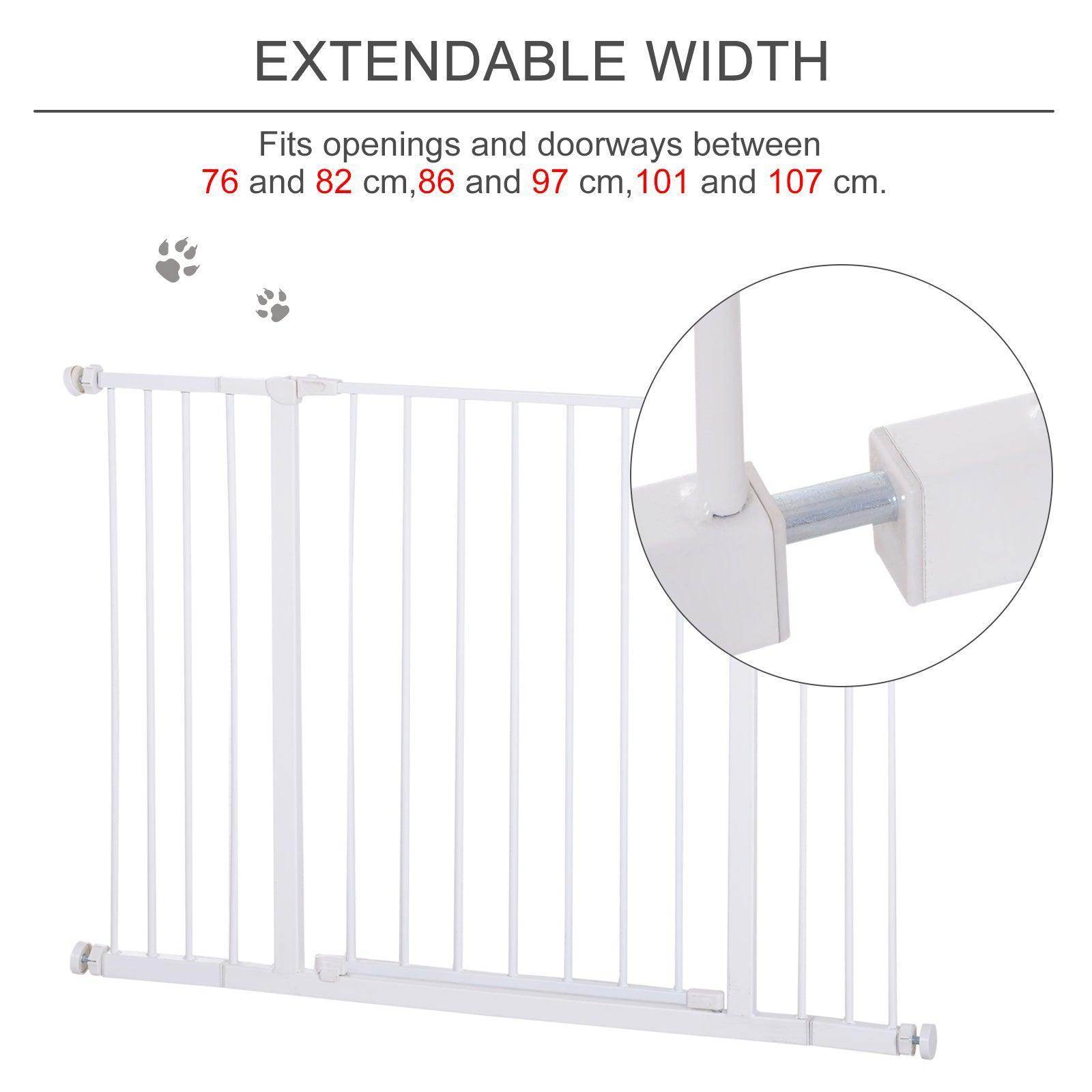PawHut Pet Safety Gate - Adjustable - ALL4U RETAILER LTD