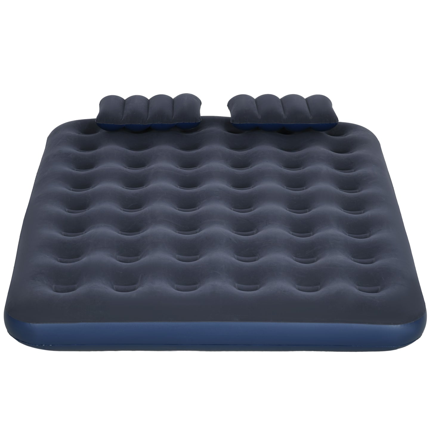 Outsunny Cozy Double Inflatable Mattress: Quick Inflate Air Bed with Pump, Sturdy & Bright Blue Design - ALL4U RETAILER LTD