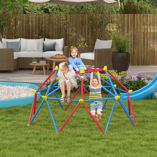 Outsunny 6 FT Outdoor Toddler Climbing Frame for Kids Ages 3-8 with Rust and UV-Resistant Steel, Perfect for 1-4 Children - ALL4U RETAILER LTD