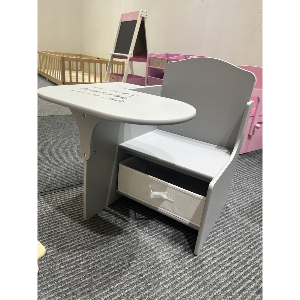 AIYAPLAY Kids Table And Chair Set With Storage Bin For Toddlers