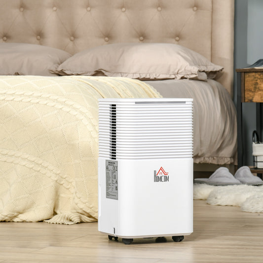 HOMCOM 12L/Day Compact Electric Dehumidifier with 3 Modes for Home, Laundry, and Bedroom Use - ALL4U RETAILER LTD