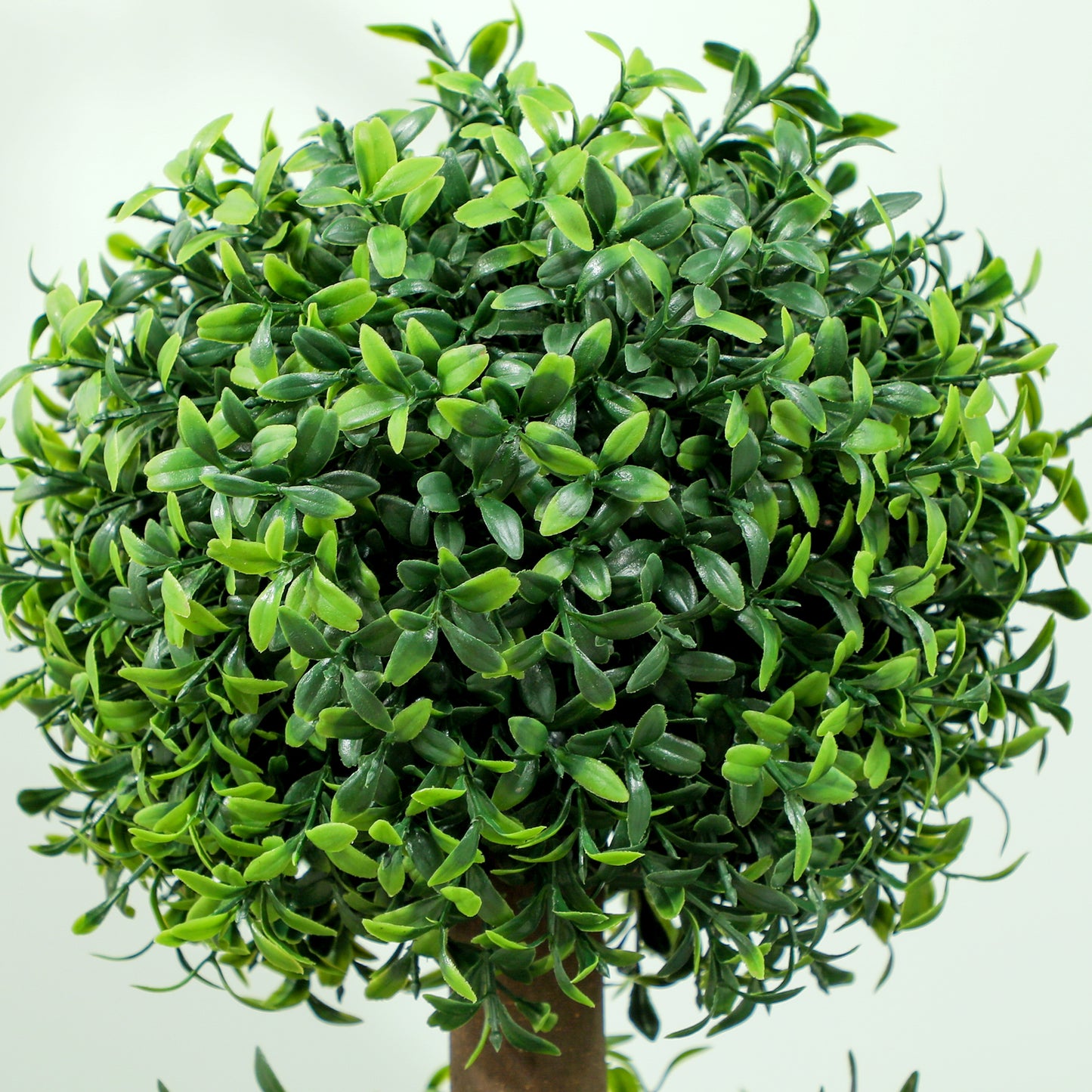 HOMCOM 2 Pack Artificial Boxwood Trees In Pots Topiary Ball Shaped For Indoor Outdoor Use UV Protected 100cm