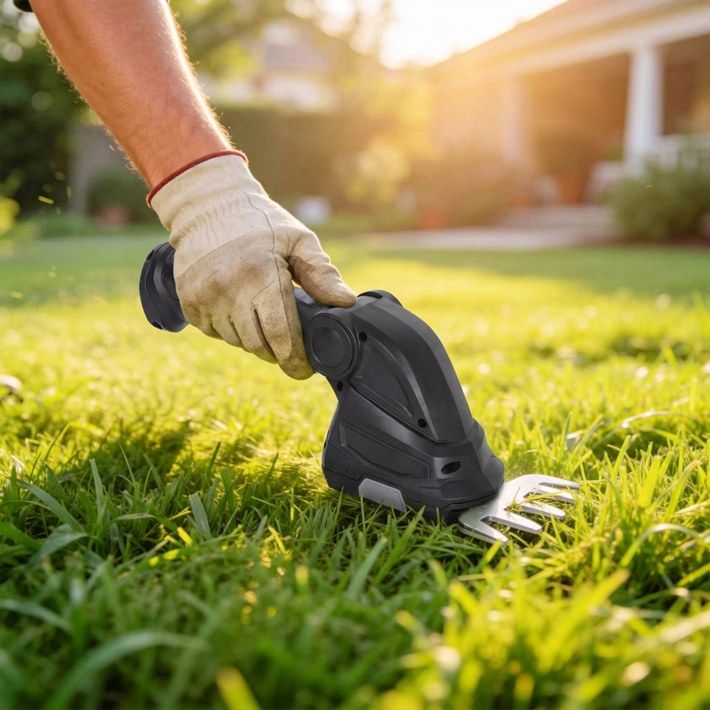 Outsunny 2 In 1 Cordless Hedge Trimmer And Grass Shear With Rechargeable 2000mAh Batteries And Two Changeable Blades