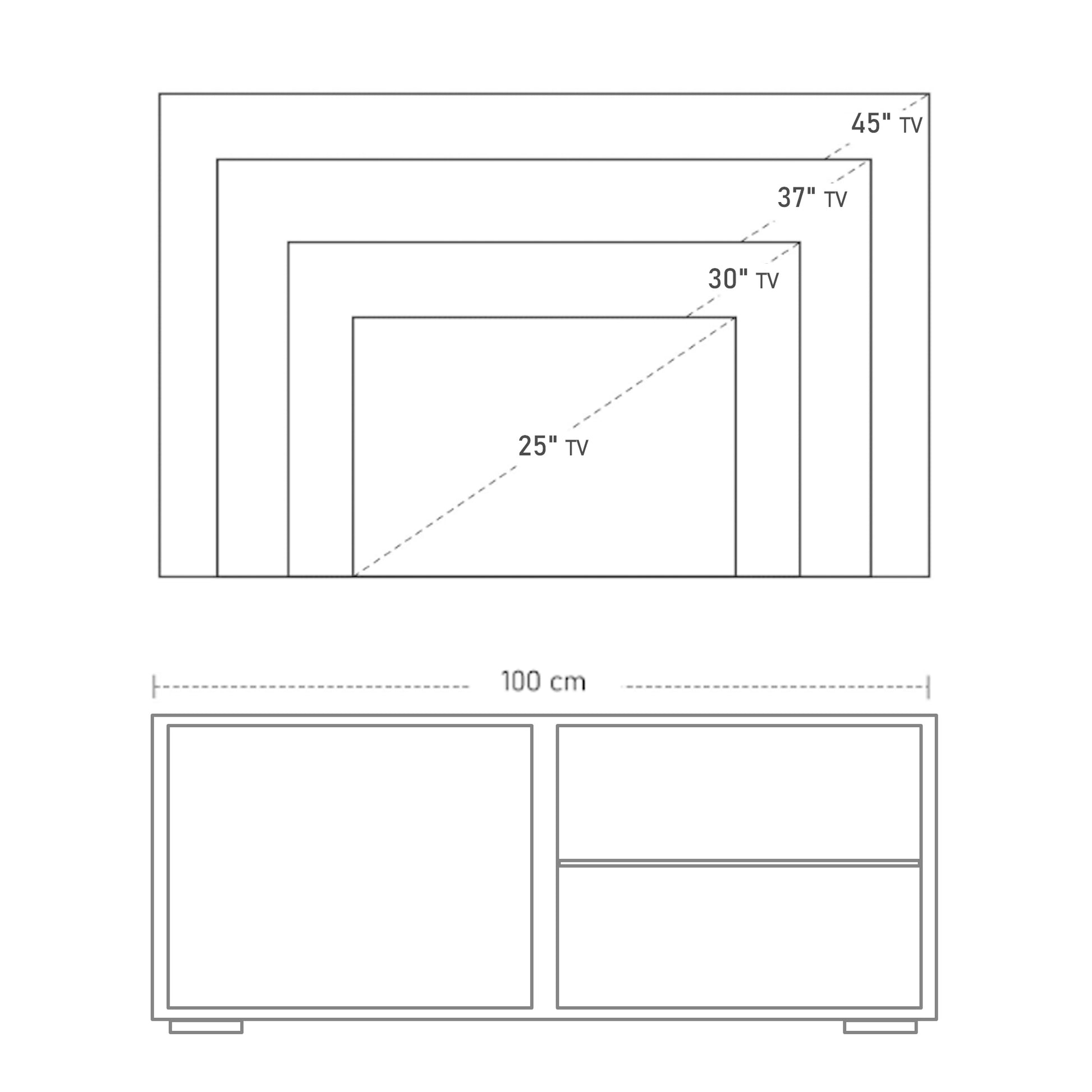 HOMCOM Contemporary White High Gloss TV Stand with Storage Cabinet and Shelves for Living Room and Office - ALL4U RETAILER LTD