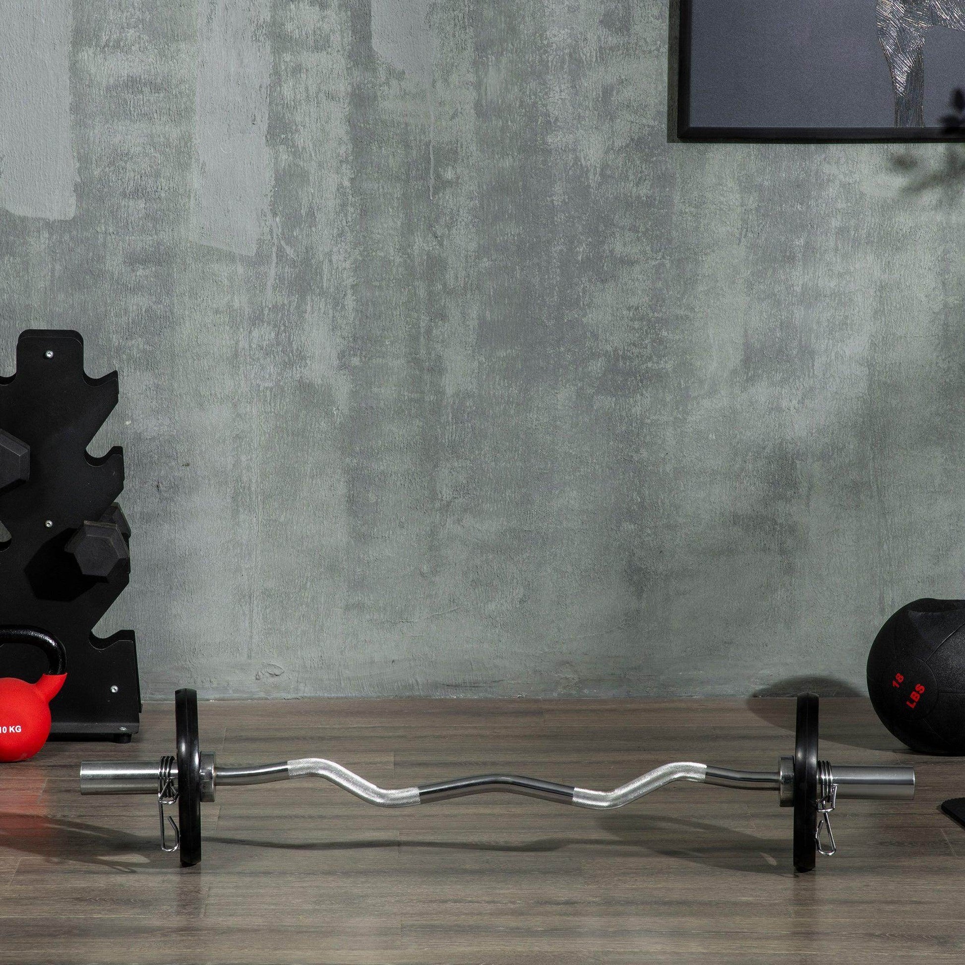 SPORTNOW 10kg Olympic Weight Plates - Rubber Coated Barbell Set - ALL4U RETAILER LTD