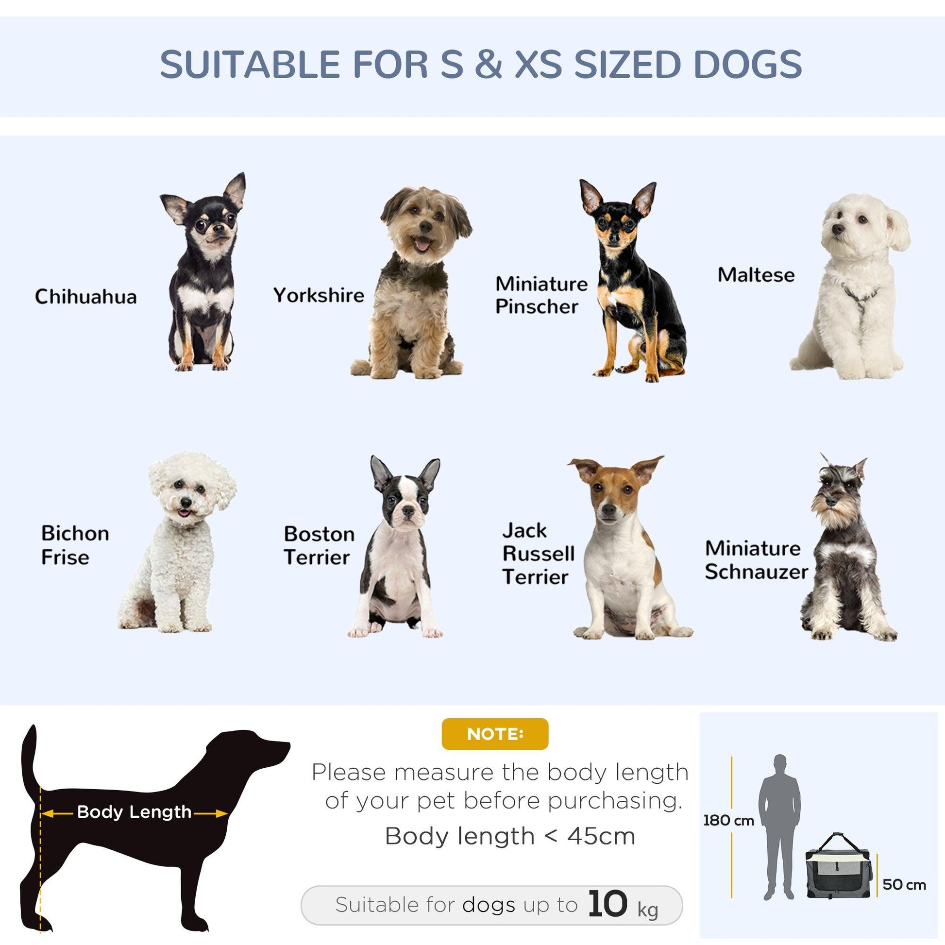 PawHut 70cm Foldable Pet Carrier, Portable Dog/Cat Travel Bag w/ Cushion - Grey - ALL4U RETAILER LTD