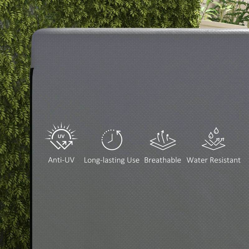 Outsunny Patio 3 Seater Swing Chair Bench Cover - Waterproof, Anti-UV Outdoor Garden Furniture Rain Protection Protector, Dark Grey, 215L x 155W x 150Hcm - ALL4U RETAILER LTD