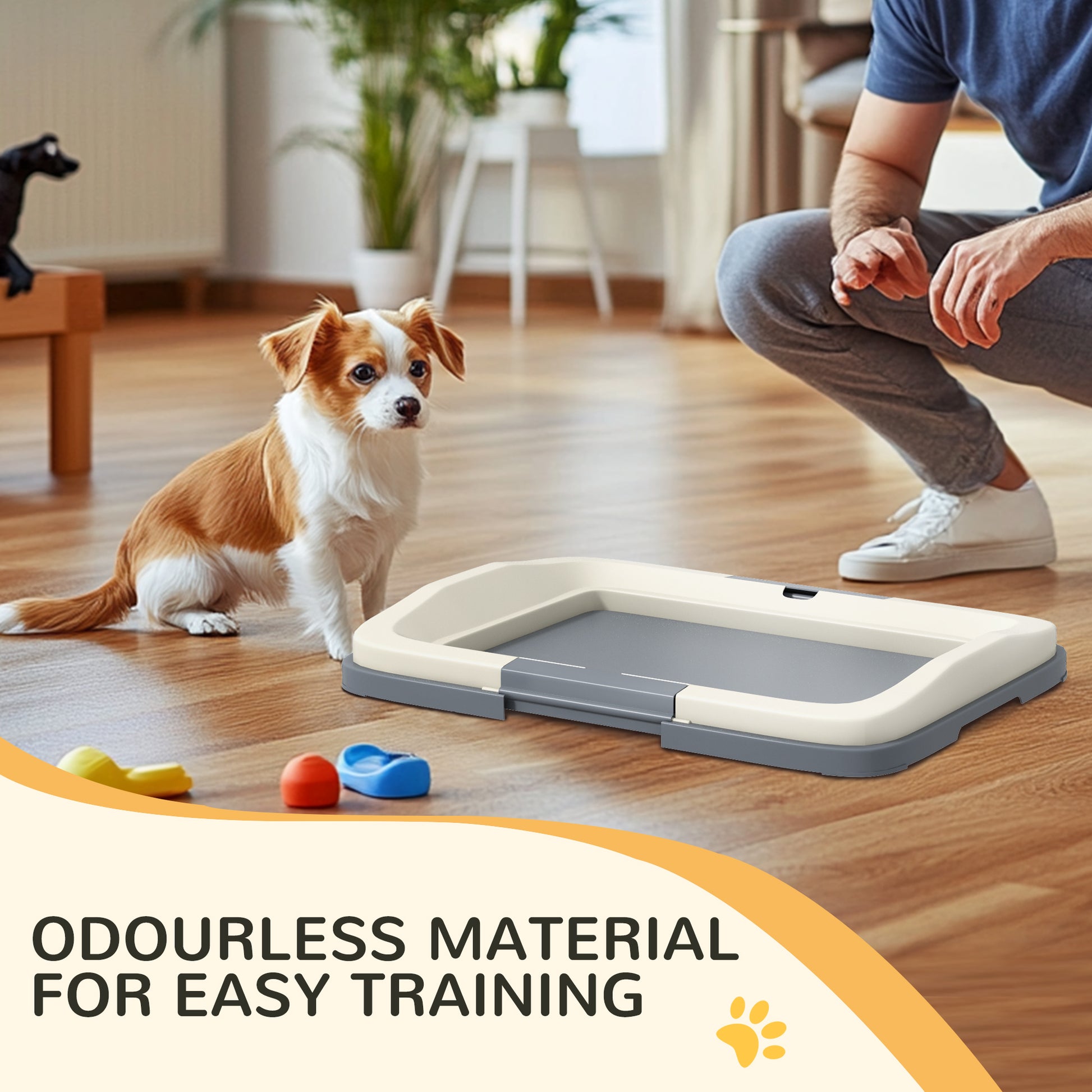 PawHut Compact Dog Training Toilet Tray - 47cm x 34cm - ALL4U RETAILER LTD