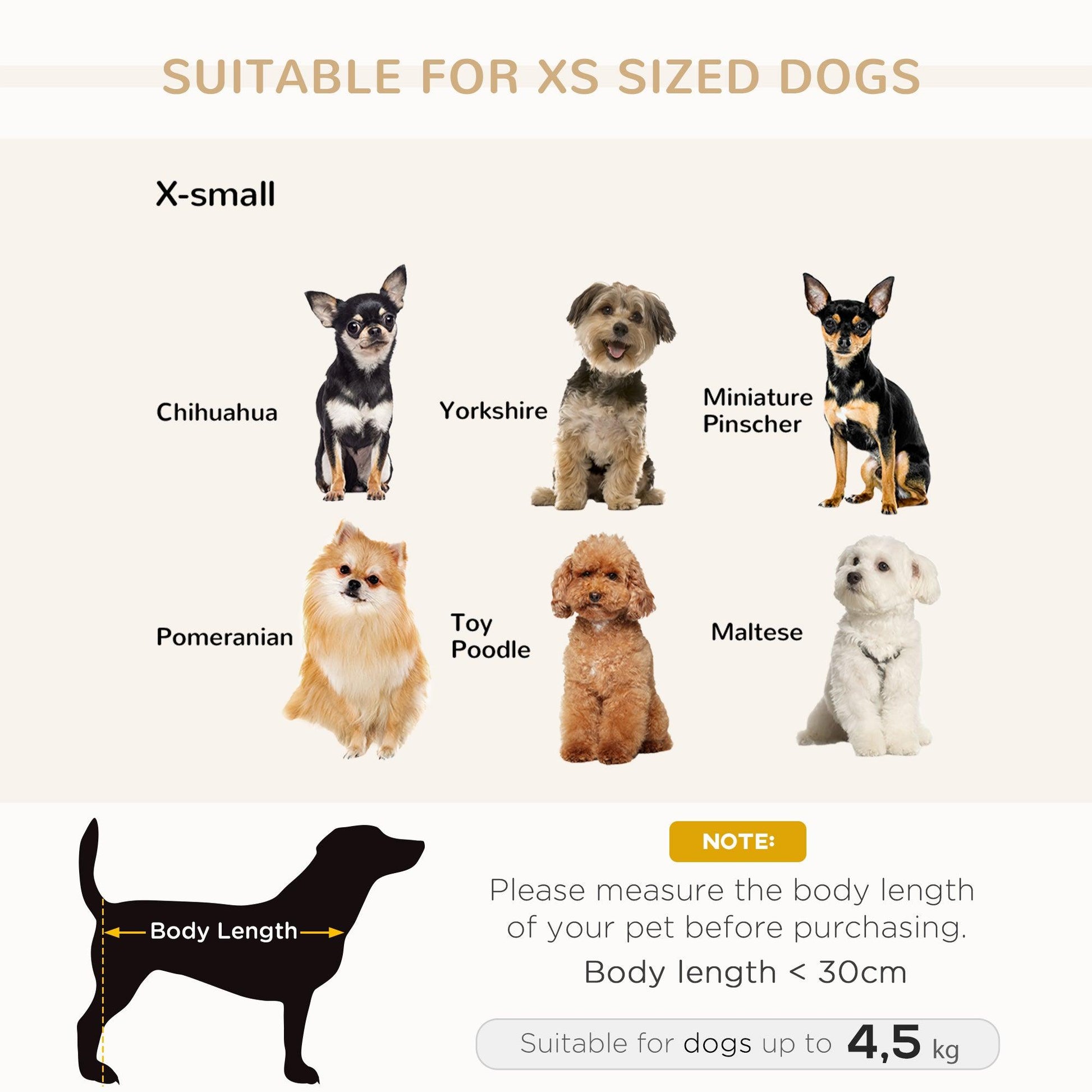 PawHut Dog Sofa for XS Dogs - Grey - ALL4U RETAILER LTD