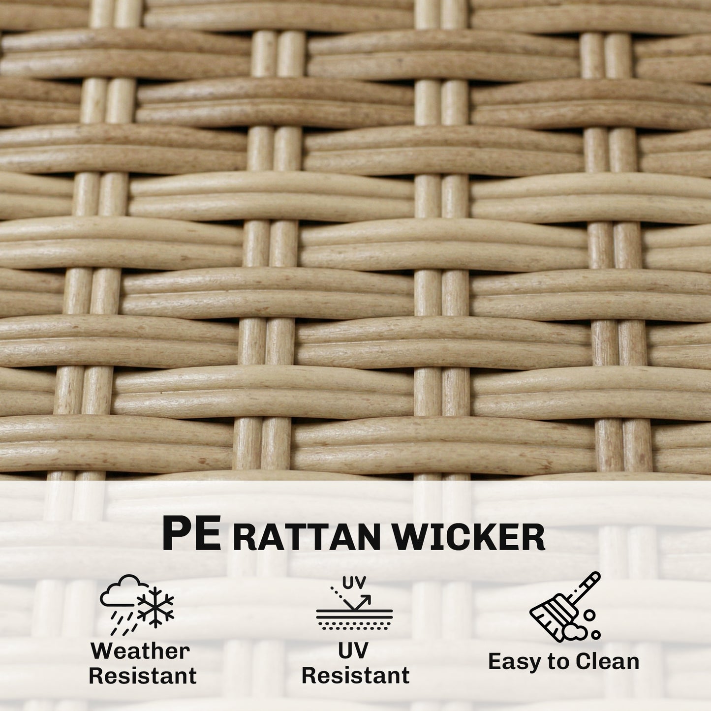 Outsunny 4 Seater Rattan Dining Set With Parasol 6 Piece Garden Table And Stackable Chairs With Tempered Glass Tabletop