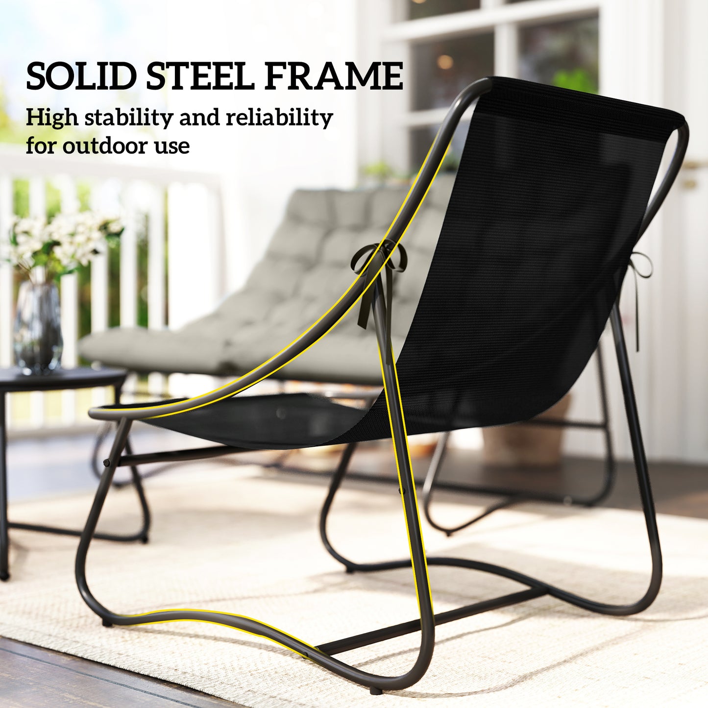 Outsunny 4 Seater Garden Set With Loveseat Sofa Chairs Glass Coffee Table Cushions Steel Outdoor Sofa Light Grey