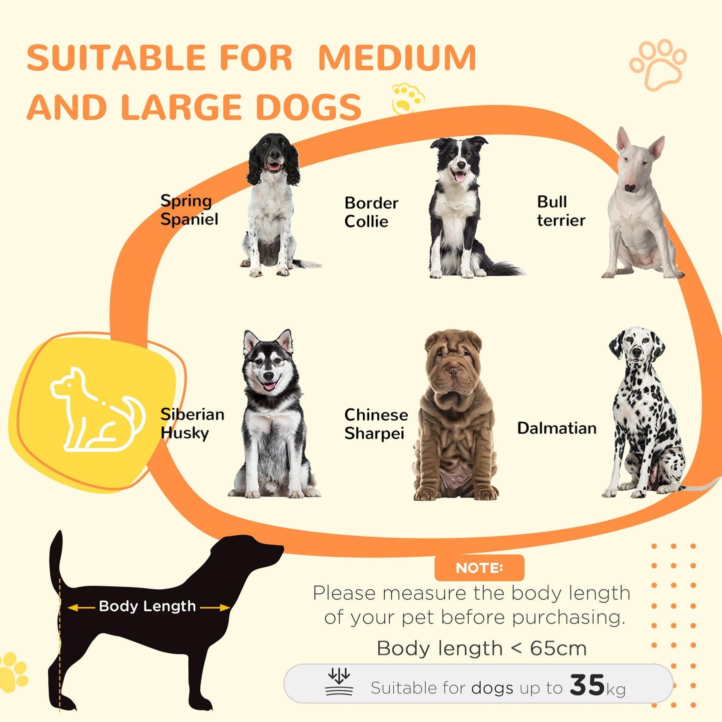 PawHut Indoor Dog Kennel for Large Dogs, Double Door, Grey - ALL4U RETAILER LTD