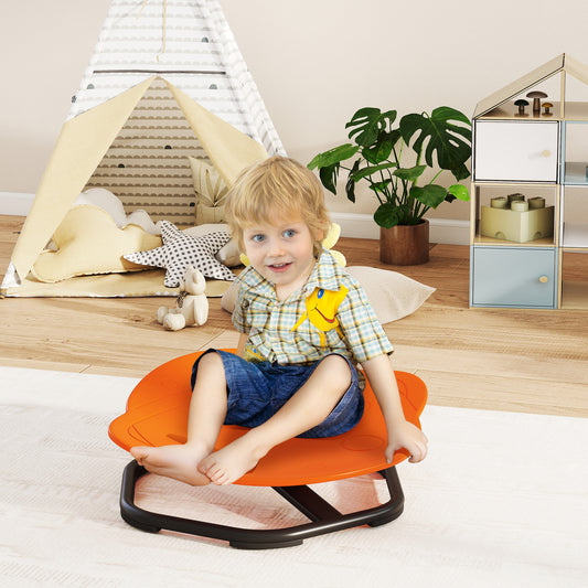 AIYAPLAY Planet Shaped Kids Swivel Chair Sensory Spinning Chair For Balance And Coordination Training Orange