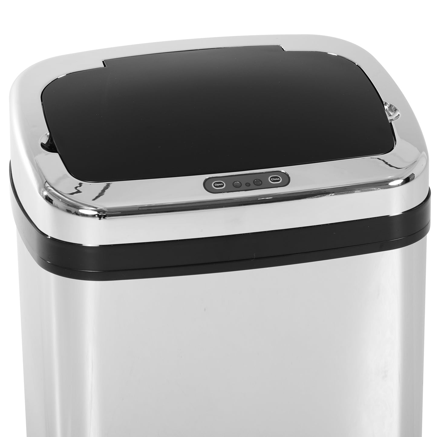 HOMCOM 30L Silver Stainless Steel Motion Sensor Trash Bin - ALL4U RETAILER LTD