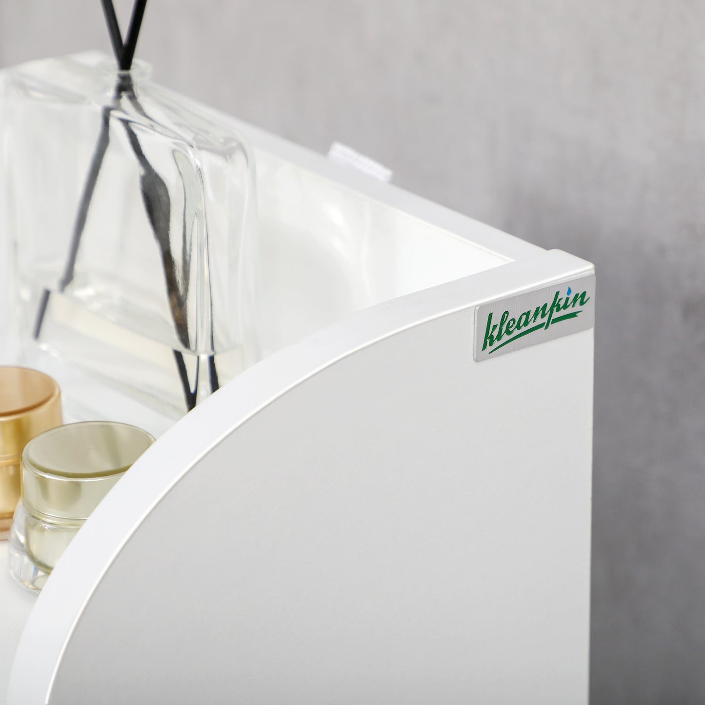 Kleankin Narrow Multi Storage Bathroom Cabinet White With Two Upper Shelves Toilet Roll Holder And Two Tier Cupboard