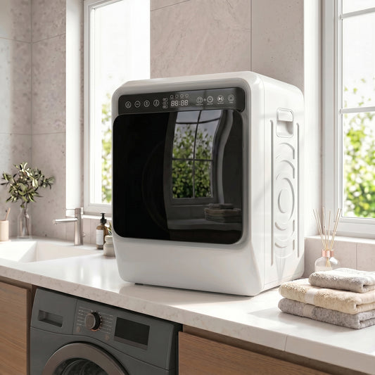 HOMCOM 5kg Vented Tumble Dryer 1000W Compact Smart Drying Freestanding Stackable Clothes Dryer