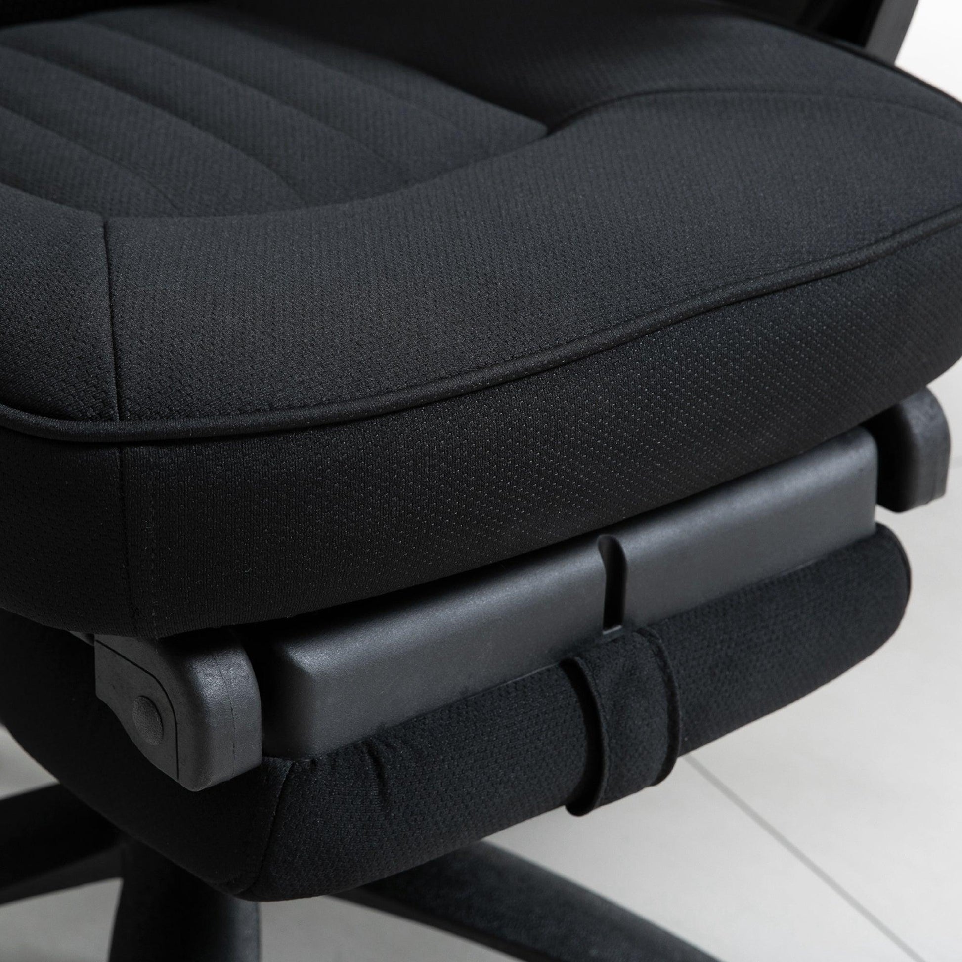 Vinsetto Office Chair with Footrest - Black - ALL4U RETAILER LTD