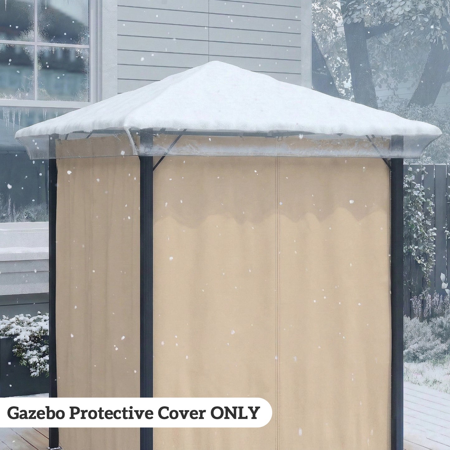 Outsunny 2x2m Gazebo Protective Cover Waterproof Rainproof Canopy and Tent Weatherproof Shield