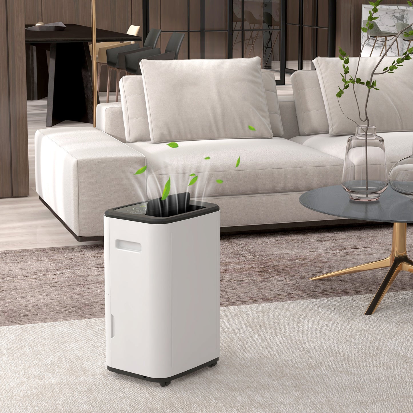 HOMCOM 20L/Day Portable Dehumidifier with 3 Modes, 24-Hour Timer & Quiet Operation for Home, Laundry, and Basement Use - ALL4U RETAILER LTD